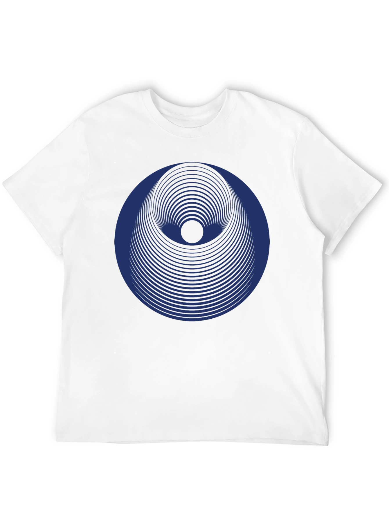 Geometric Eye Graphic Black T-Shirt
