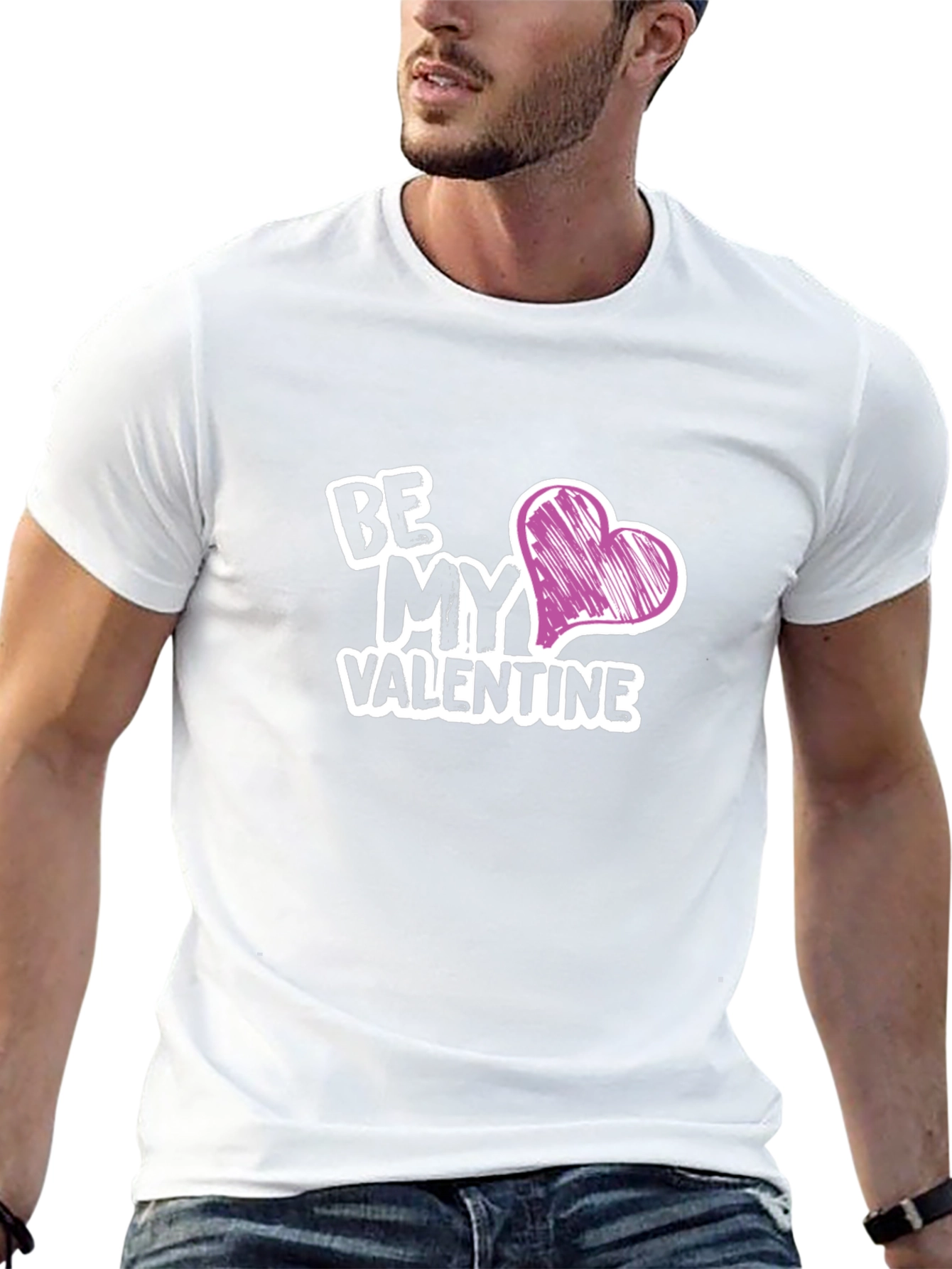 Be My Valentine Graphic Tee - Black