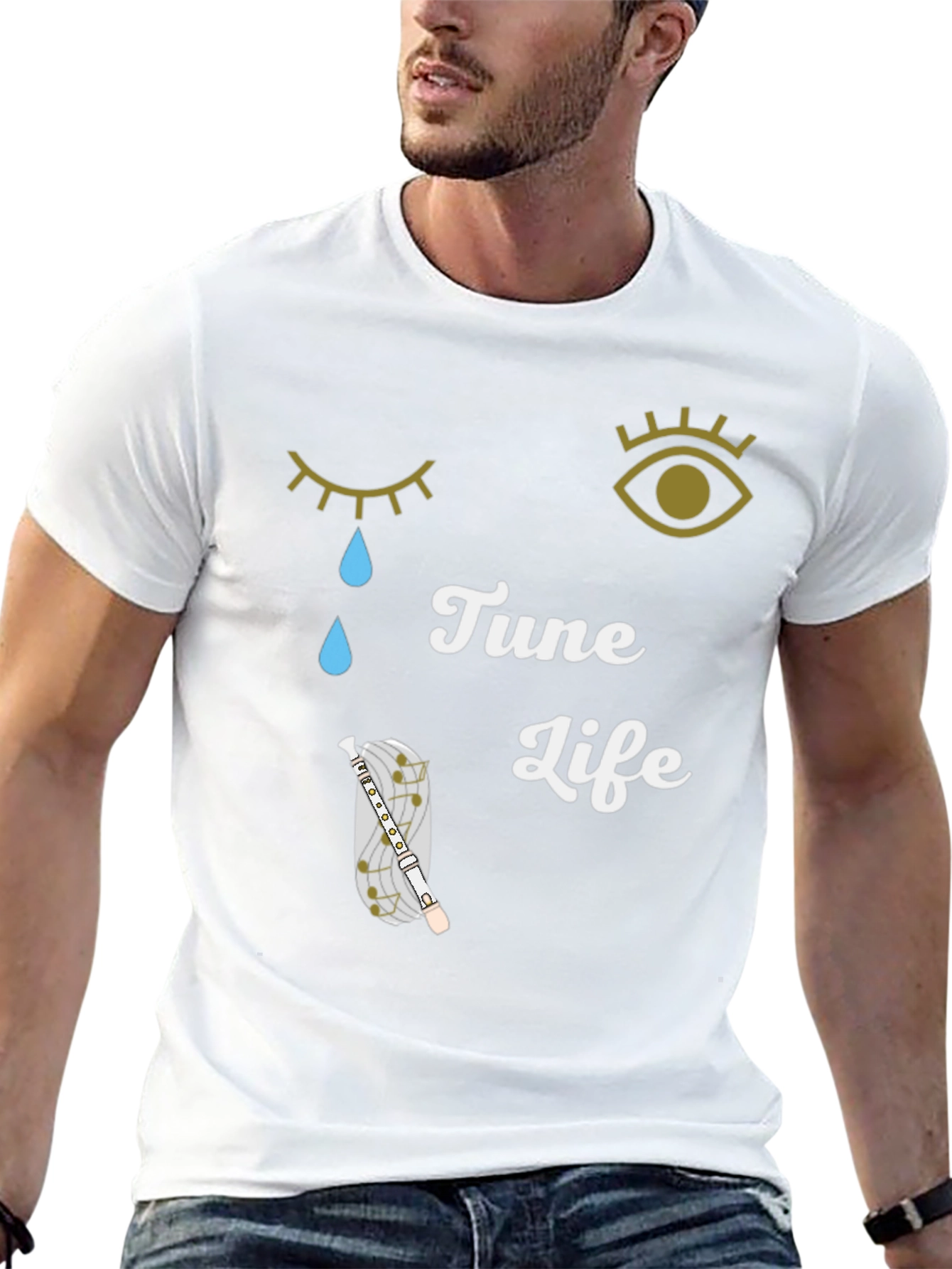 Tune Life Graphic Tee - Music Lovers Shirt