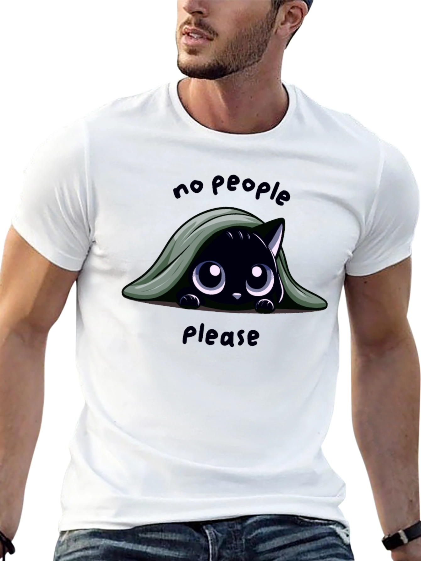No People Please Cat T-Shirt