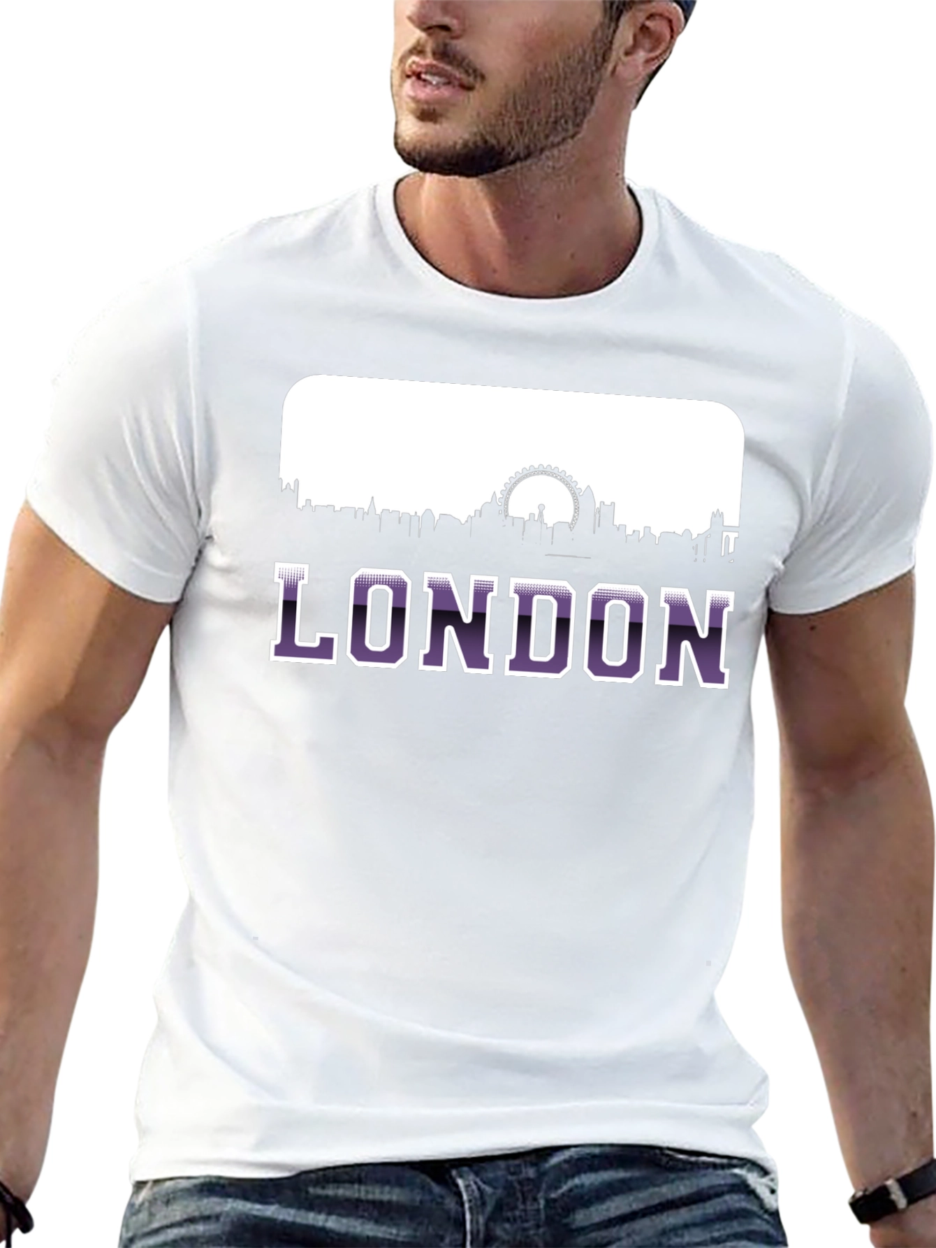 London Skyline Graphic Print T-Shirt