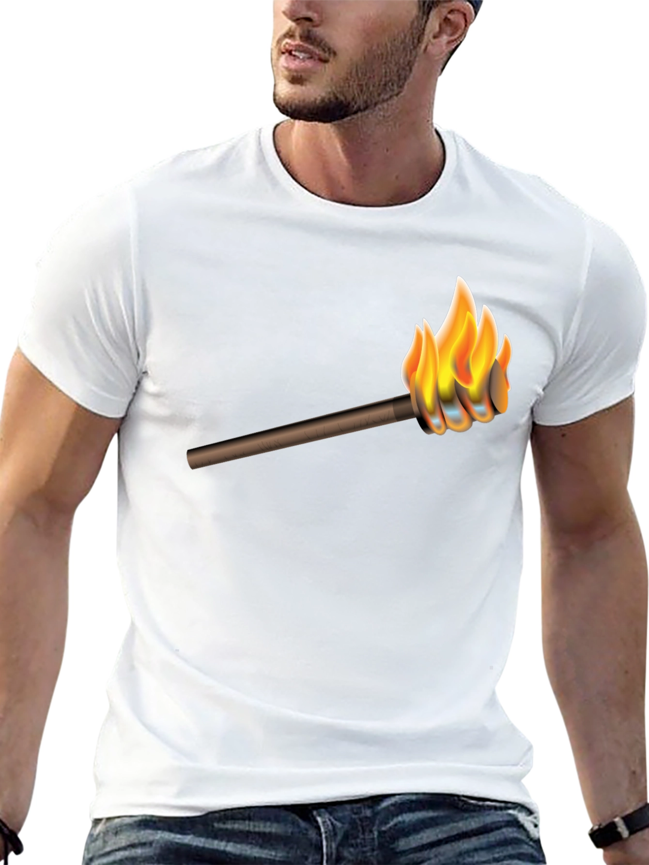 Torchbearer Graphic Tee - Mens Black T-Shirt