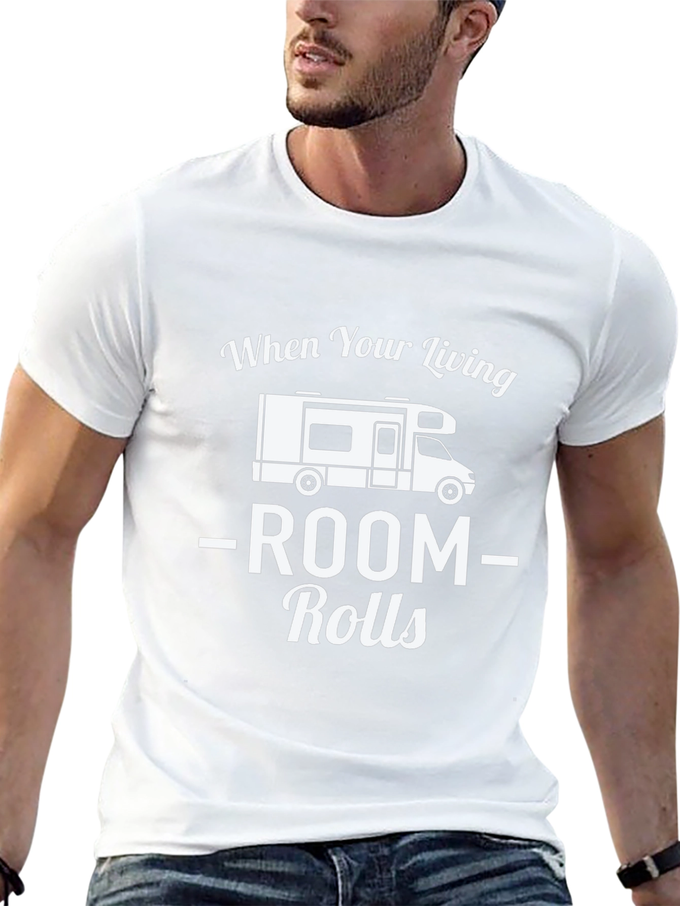 Living Room Rolls T-Shirt - RV Camper Tee