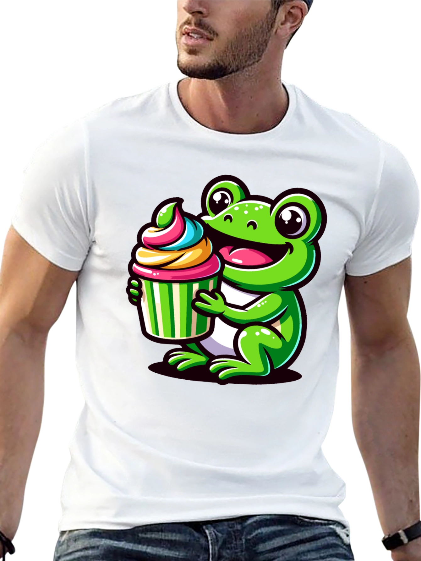 Cute Frog Cupcake T-Shirt