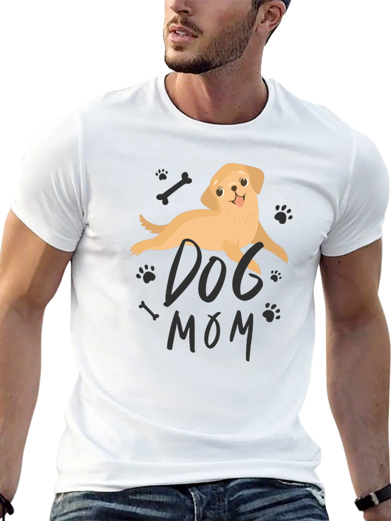Dog Mom Graphic Tee - Cute Pet Lover Shirt