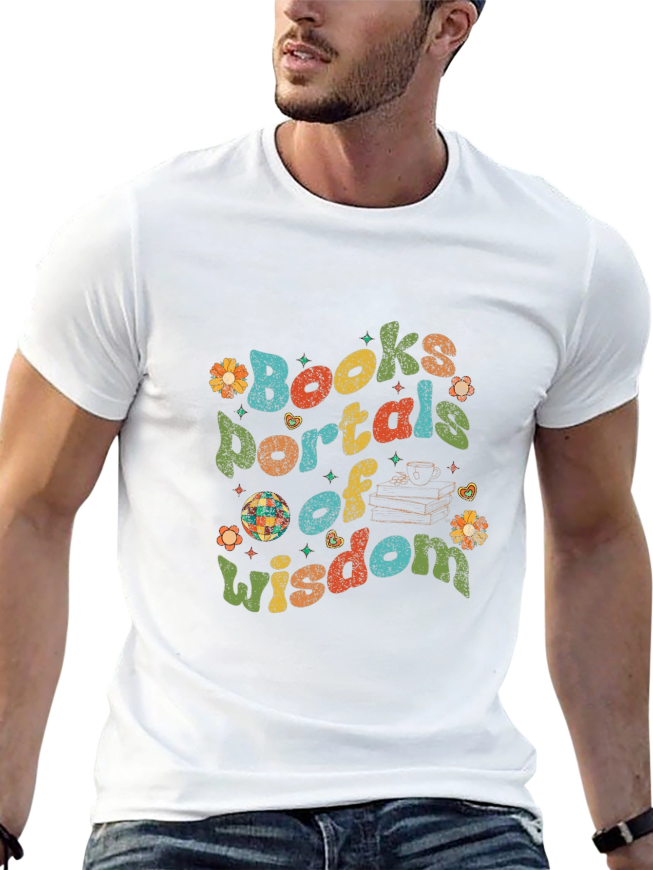 Books Portals of Wisdom Graphic Tee