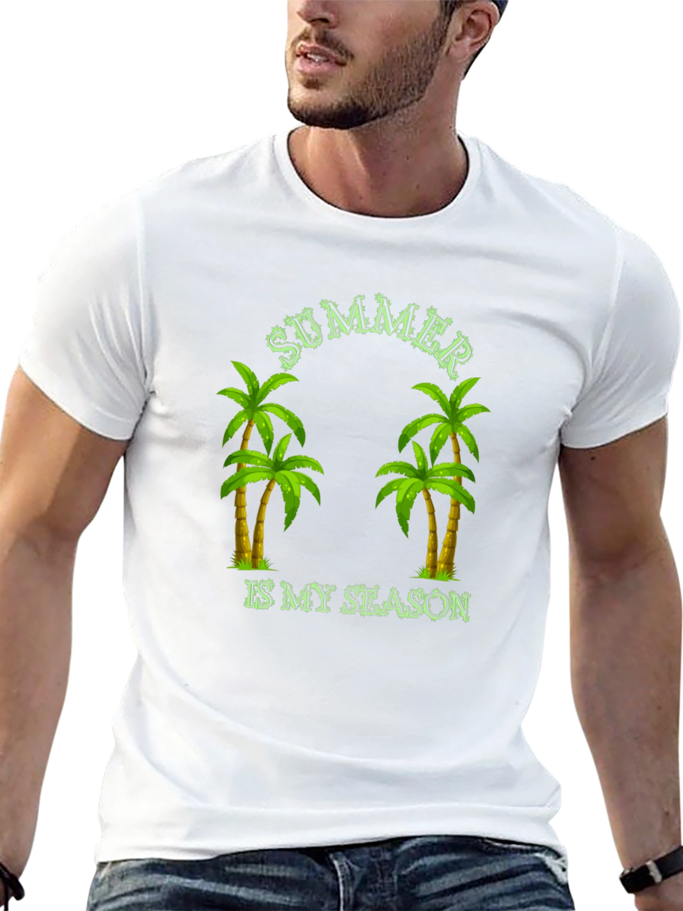 Summer Is My Season Palm Tree Graphic Tee
