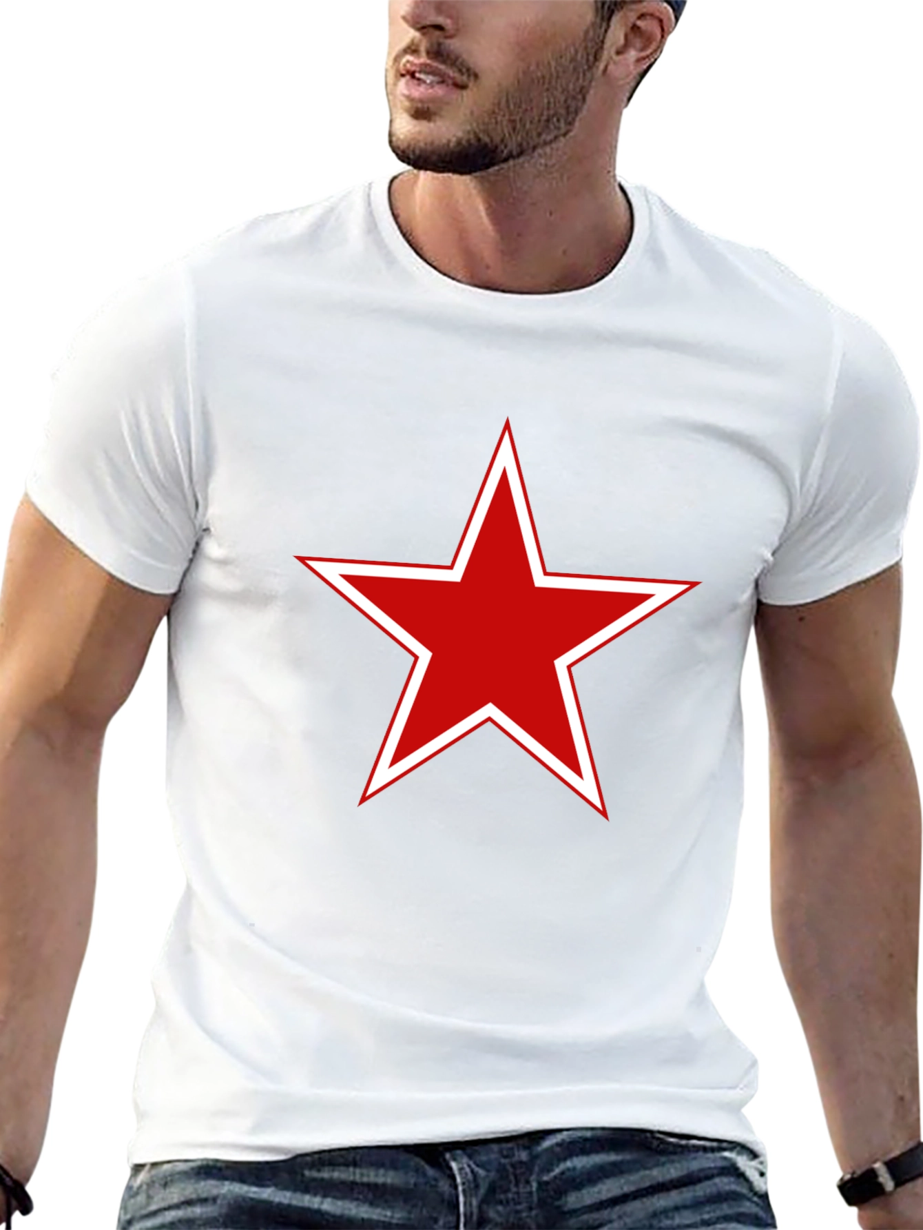 Red Star Graphic Tee - Stylish Casual Comfort