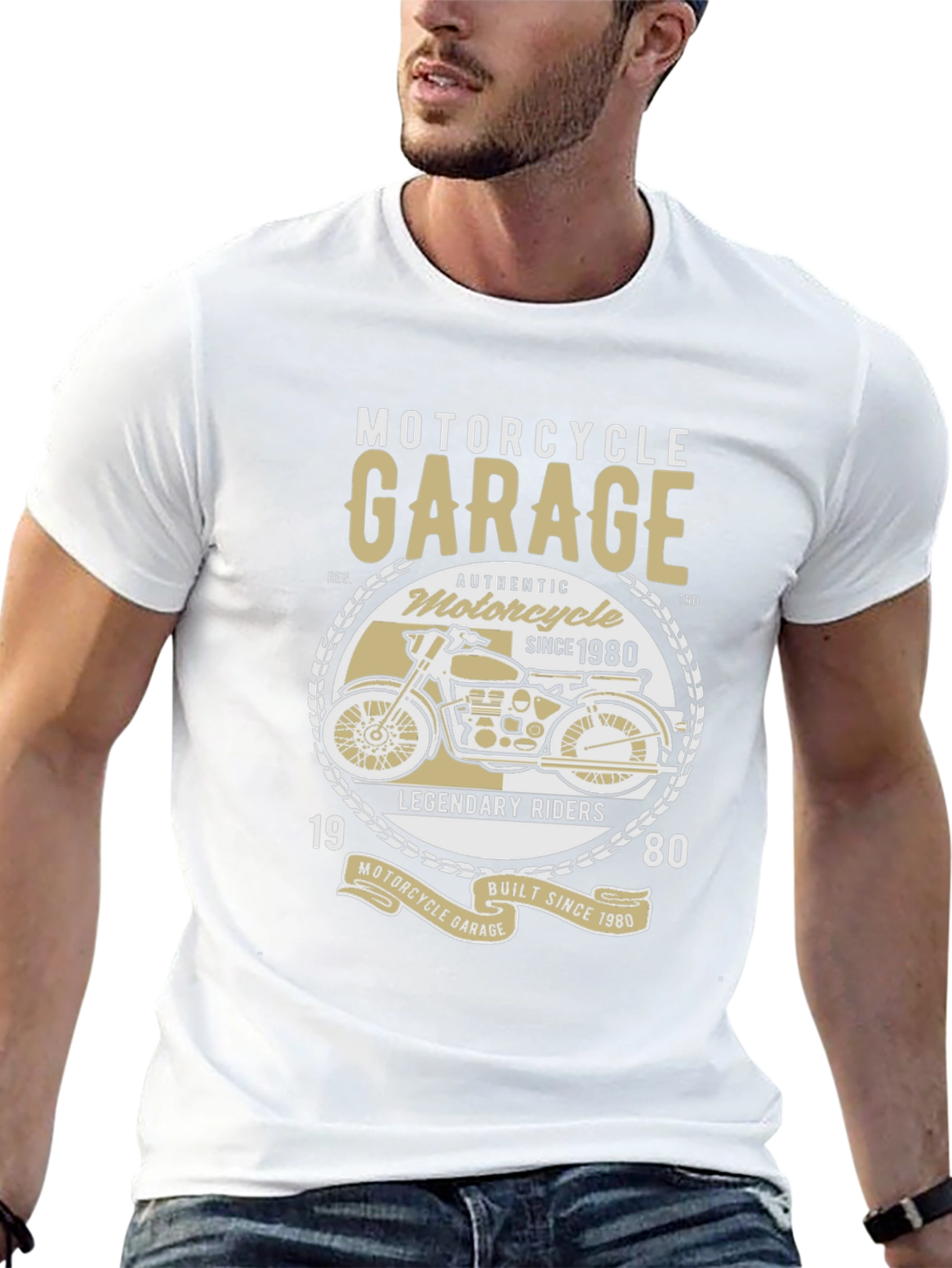 Motorcycle Garage T-Shirt - Legendary Riders Tee