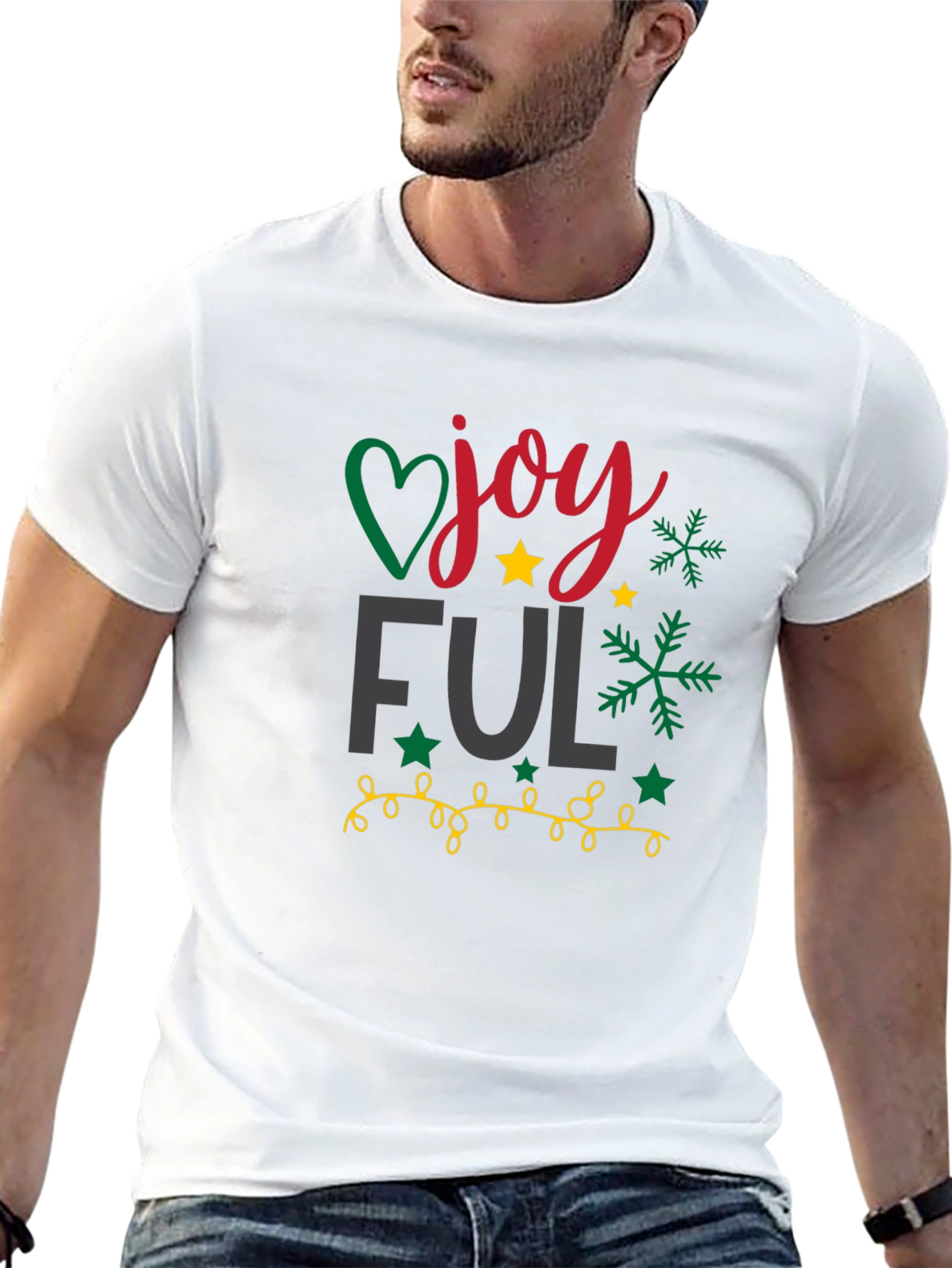 Joyful Holiday Graphic Tee - Black