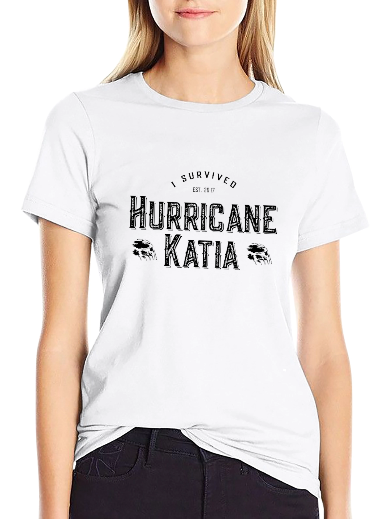 Hurricane Katia Survivor Tee - Est. 2017 Black