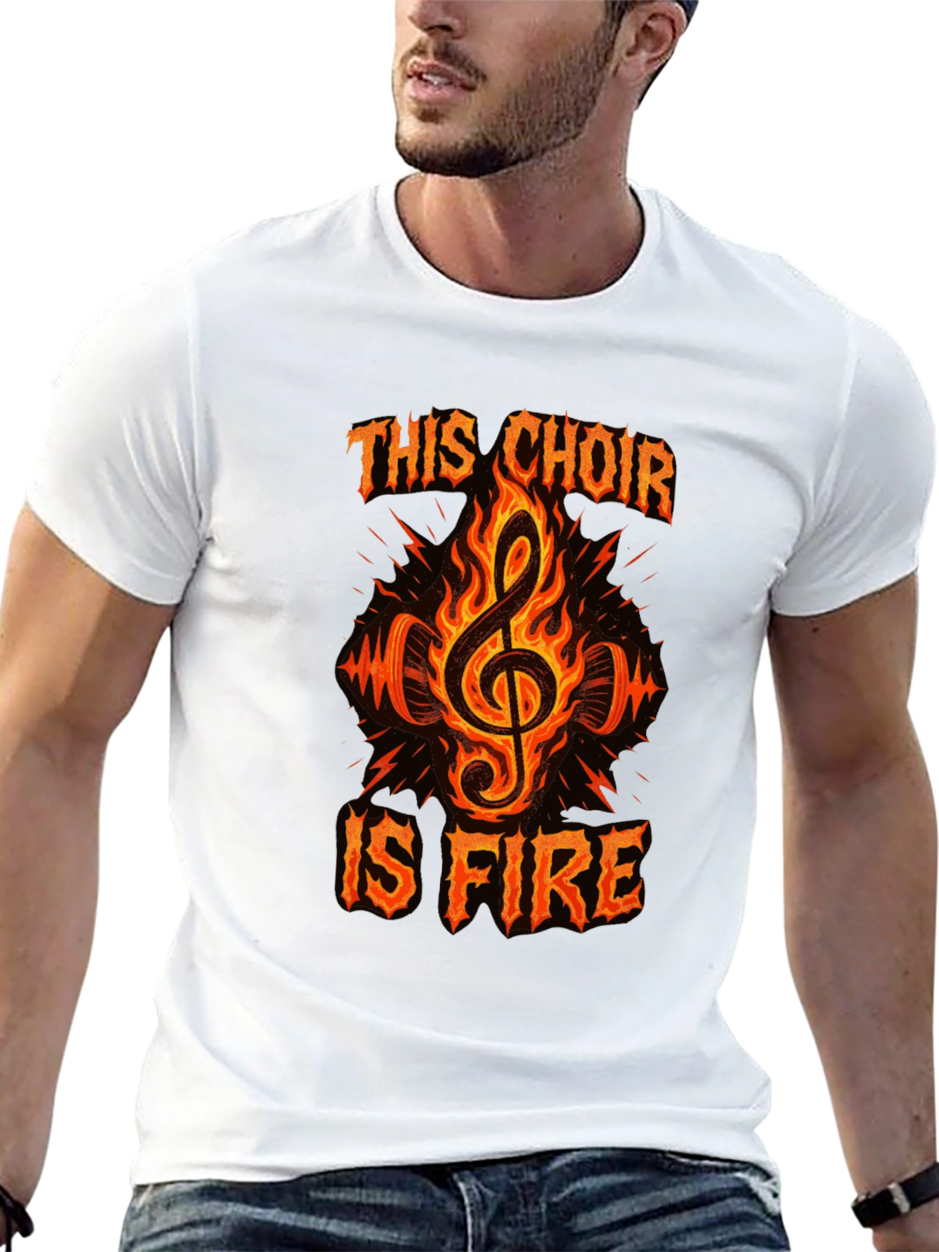 Fiery Choir T-Shirt - Music Lover Tee