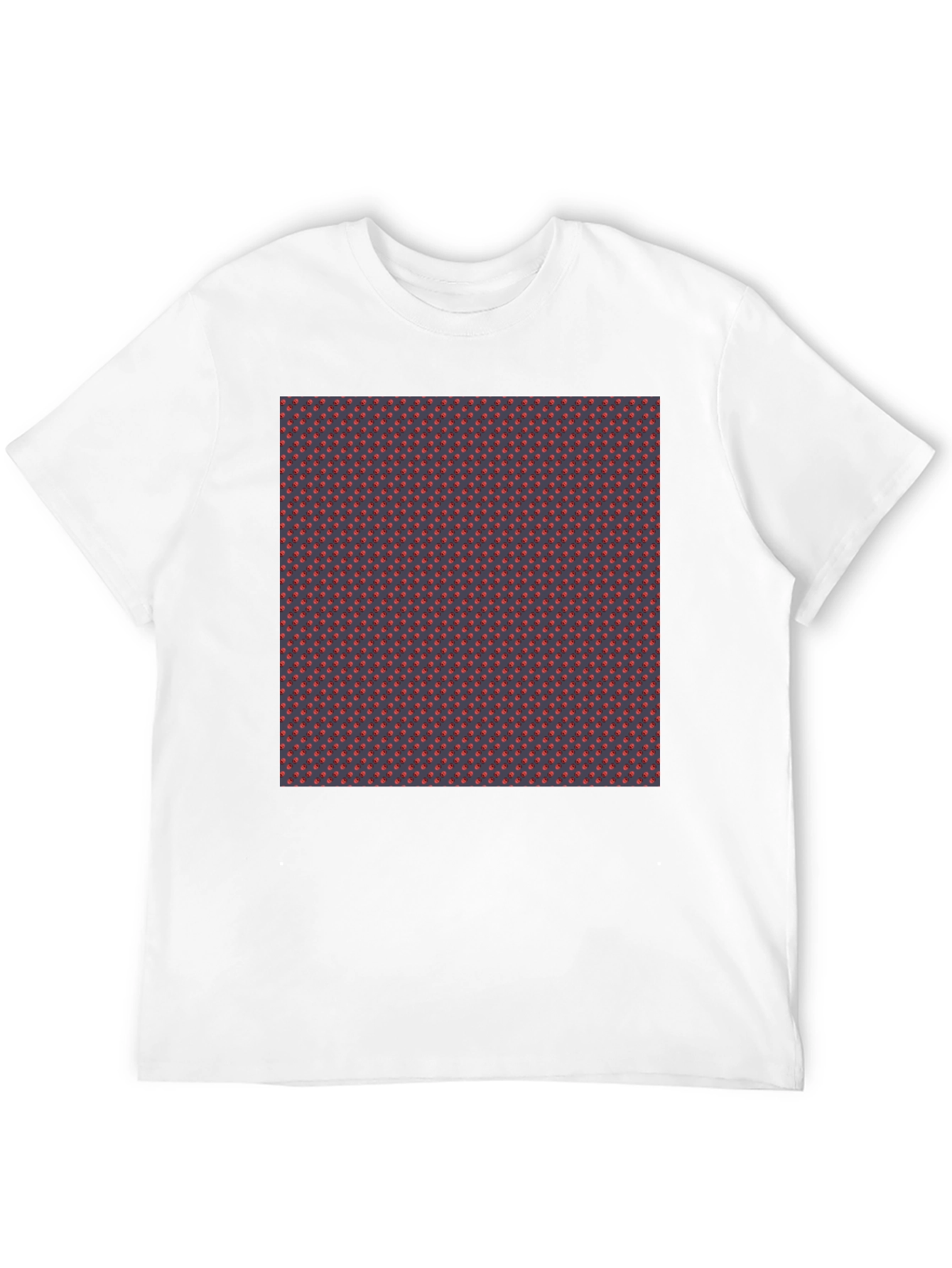 Patterned Tee - Stylish Black Crew Neck T-Shirt