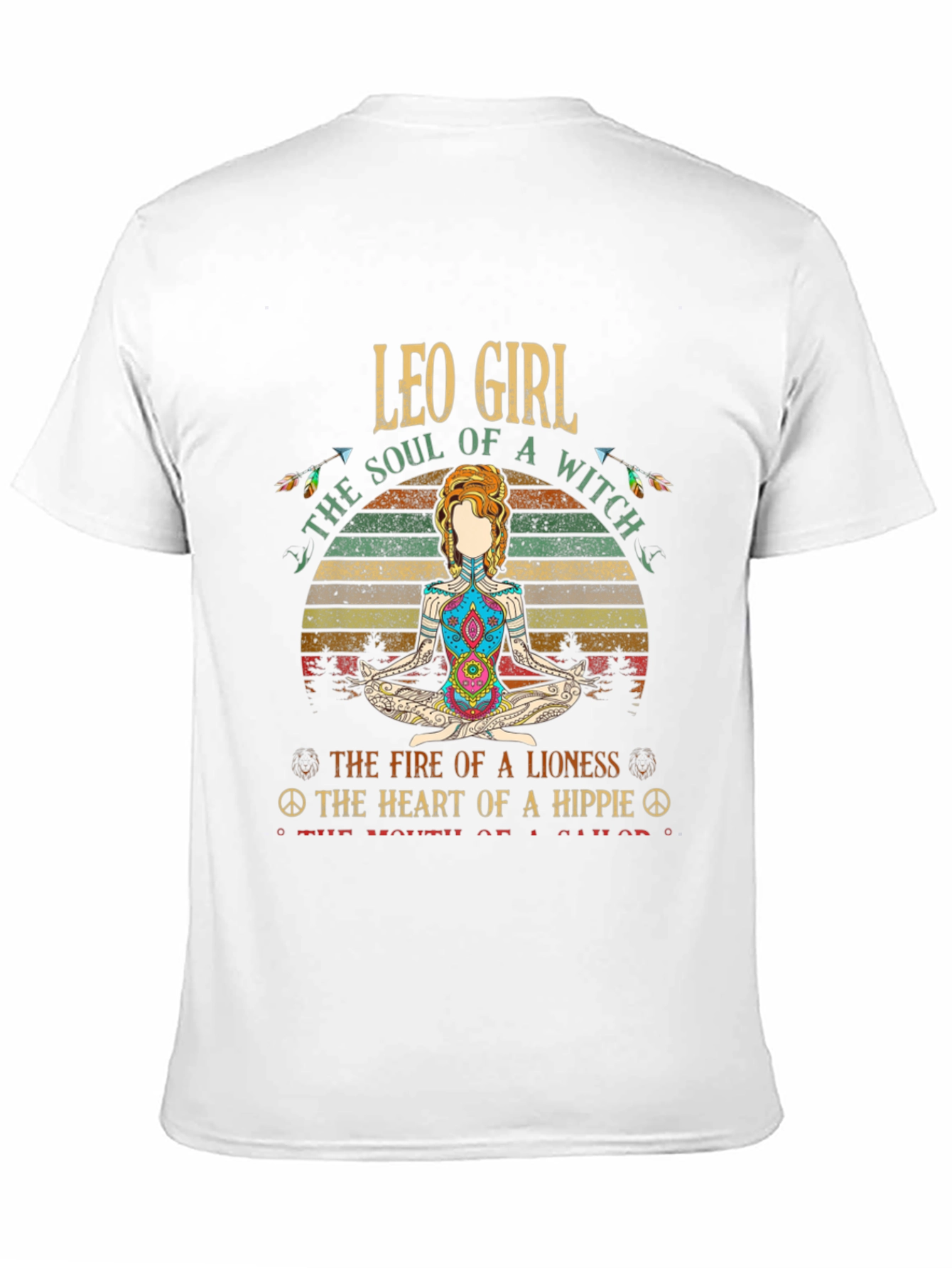 Leo Girl Soul Witch Hippie Graphic T-Shirt