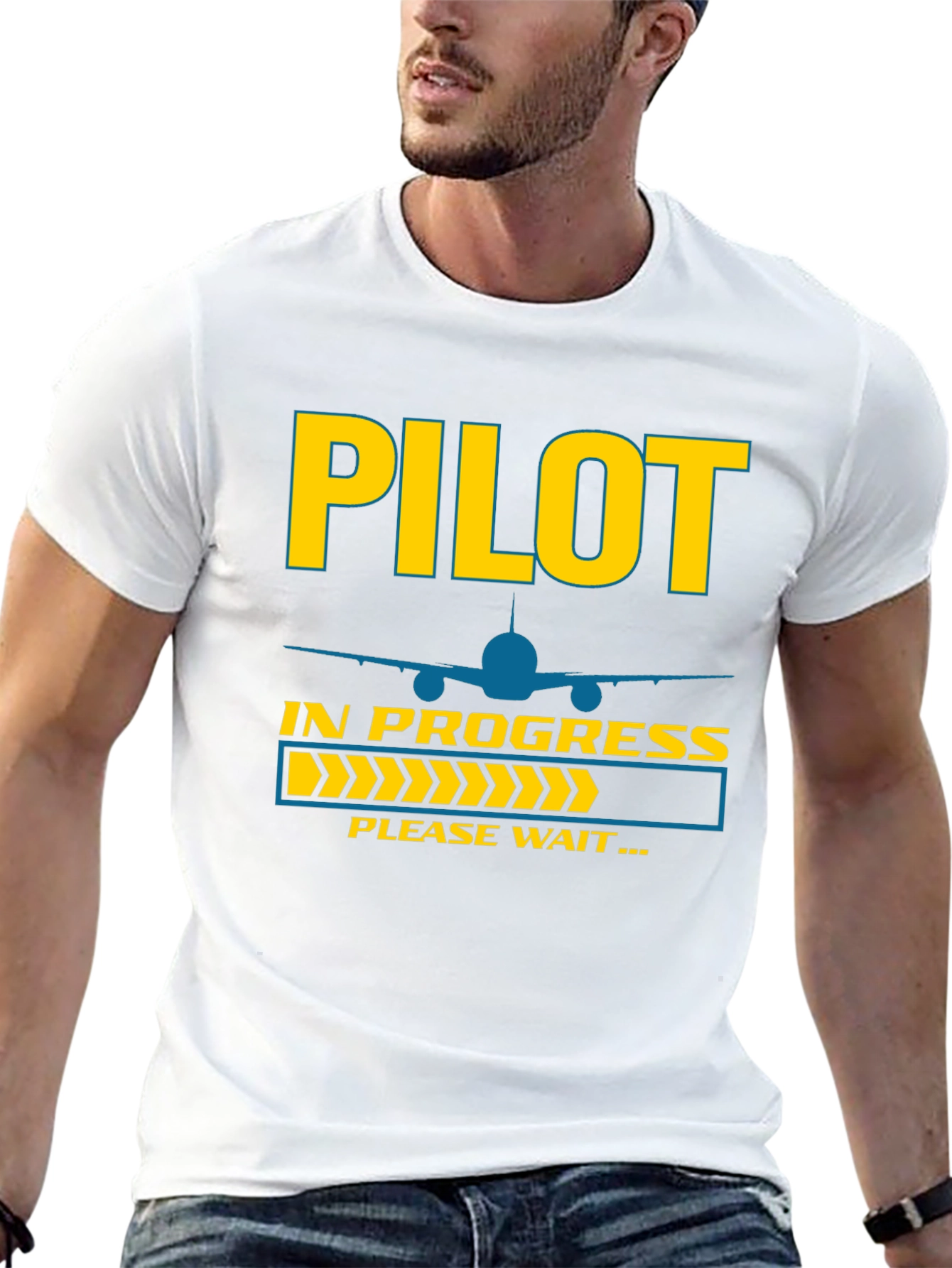 Pilot In Progress T-Shirt Funny Aviation Tee