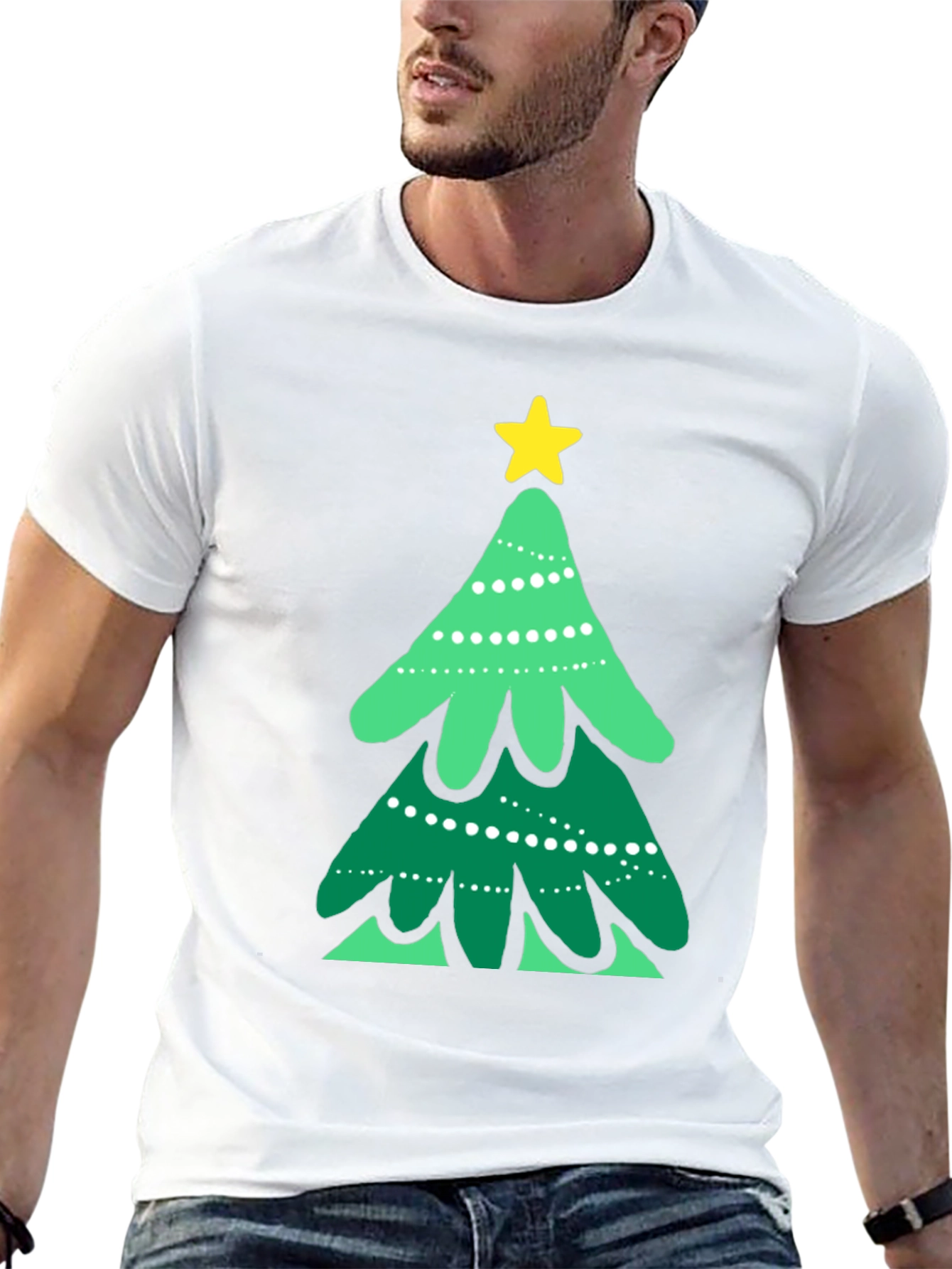 Festive Christmas Tree Graphic Tee