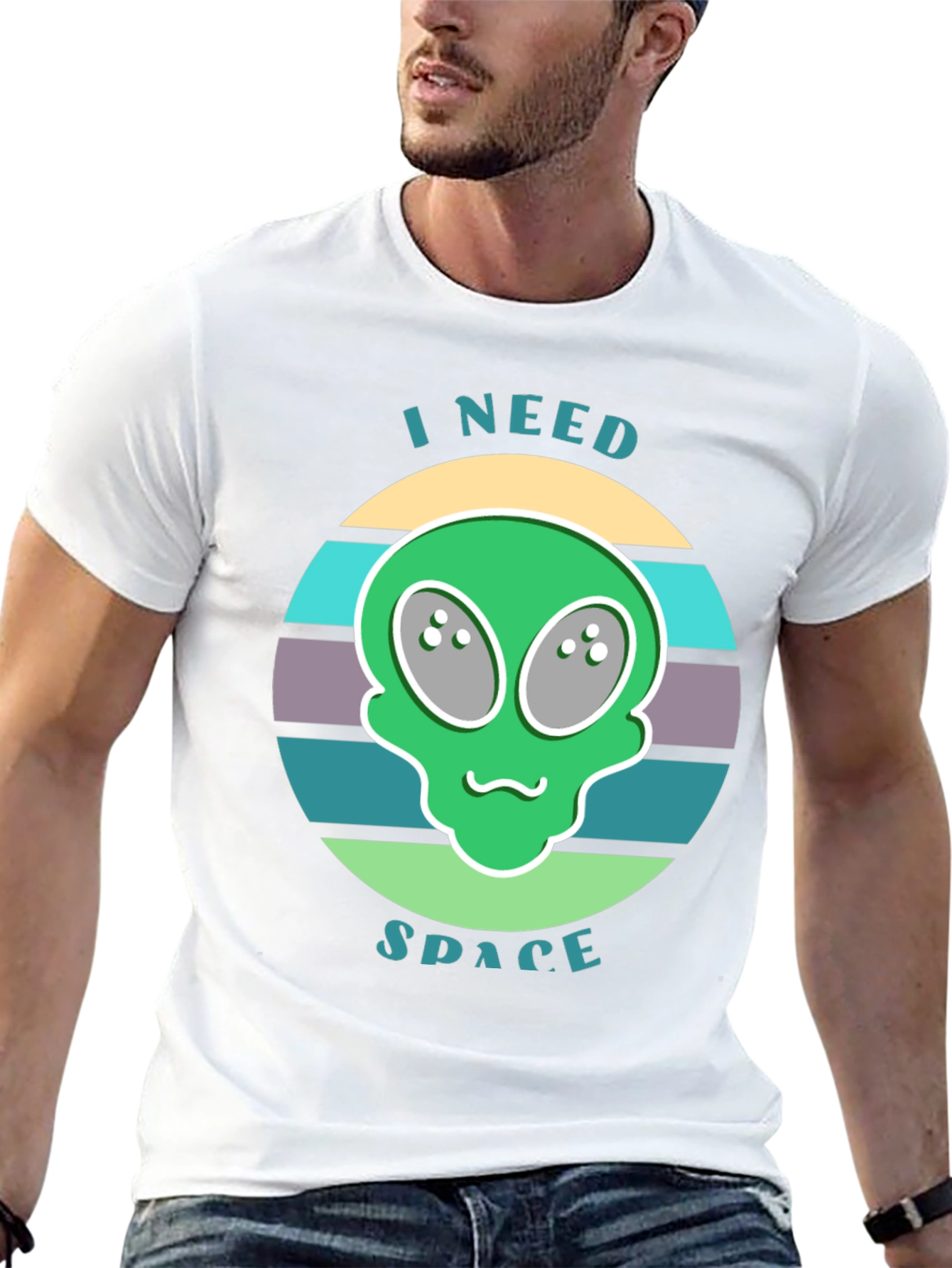 I Need Space Alien Graphic T-Shirt