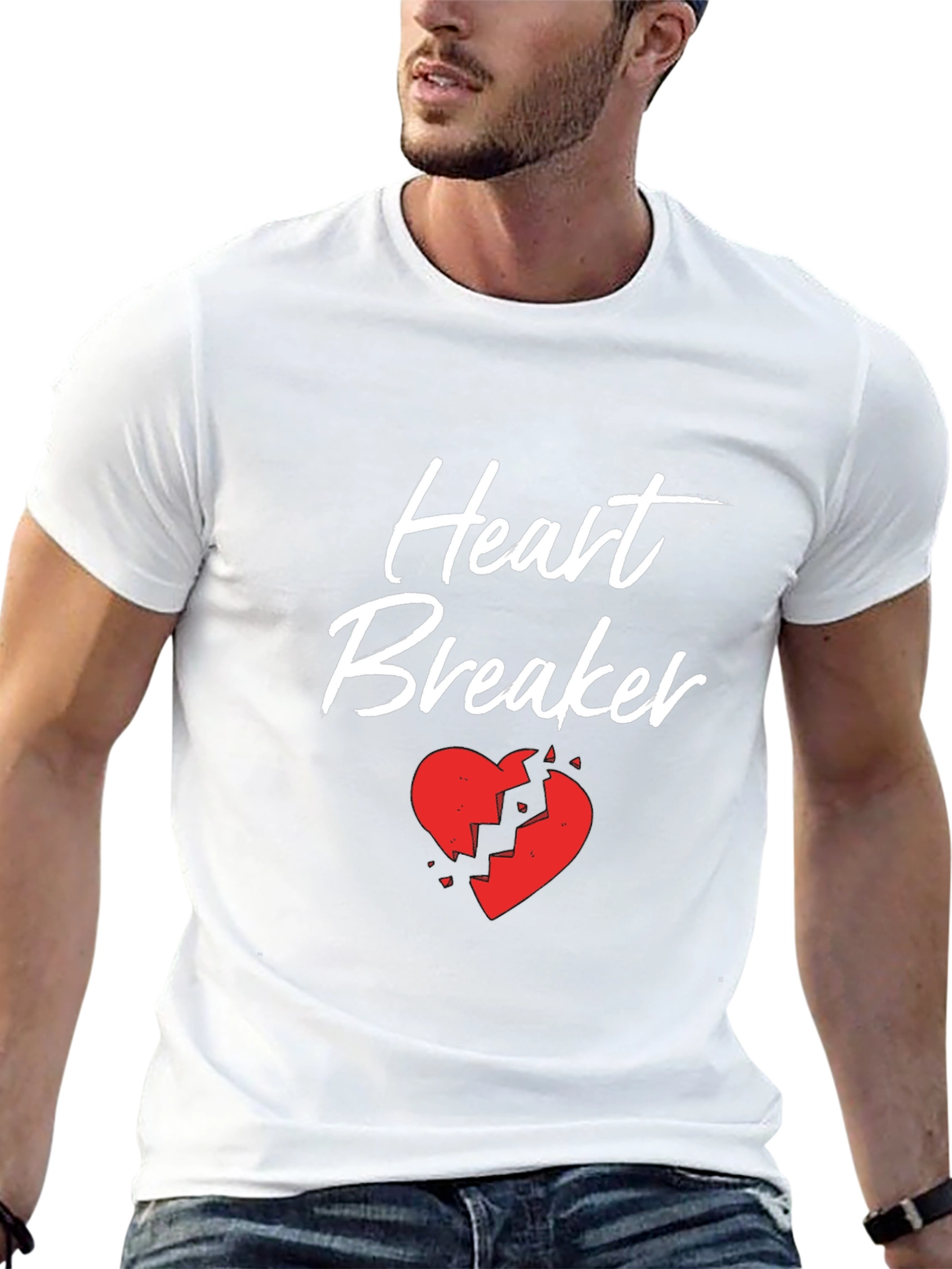 Heart Breaker Graphic Tee - Black