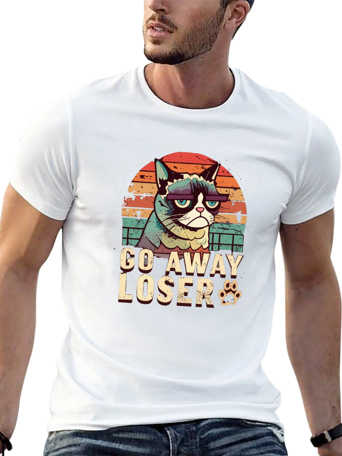 Grumpy Cat Go Away Loser T-Shirt