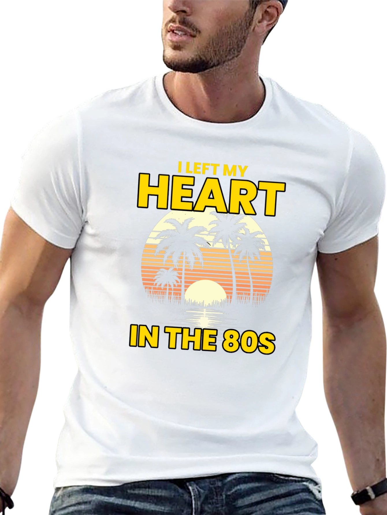 I Left My Heart in the 80s Graphic Tee