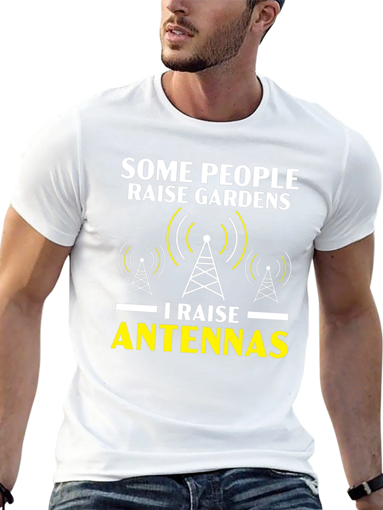 Raise Antennas T-Shirt - Ham Radio Operator Apparel