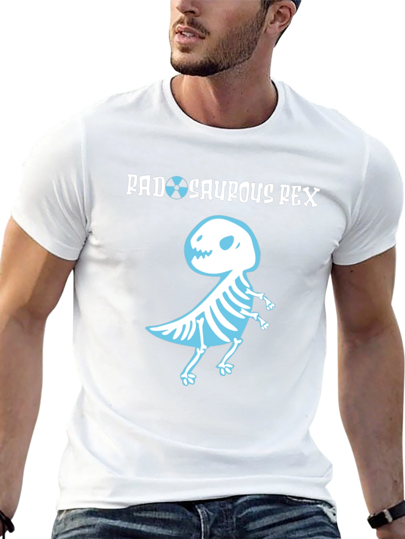 Rad-Saurous Rex T-Shirt - Funny Dinosaur X-Ray Tee