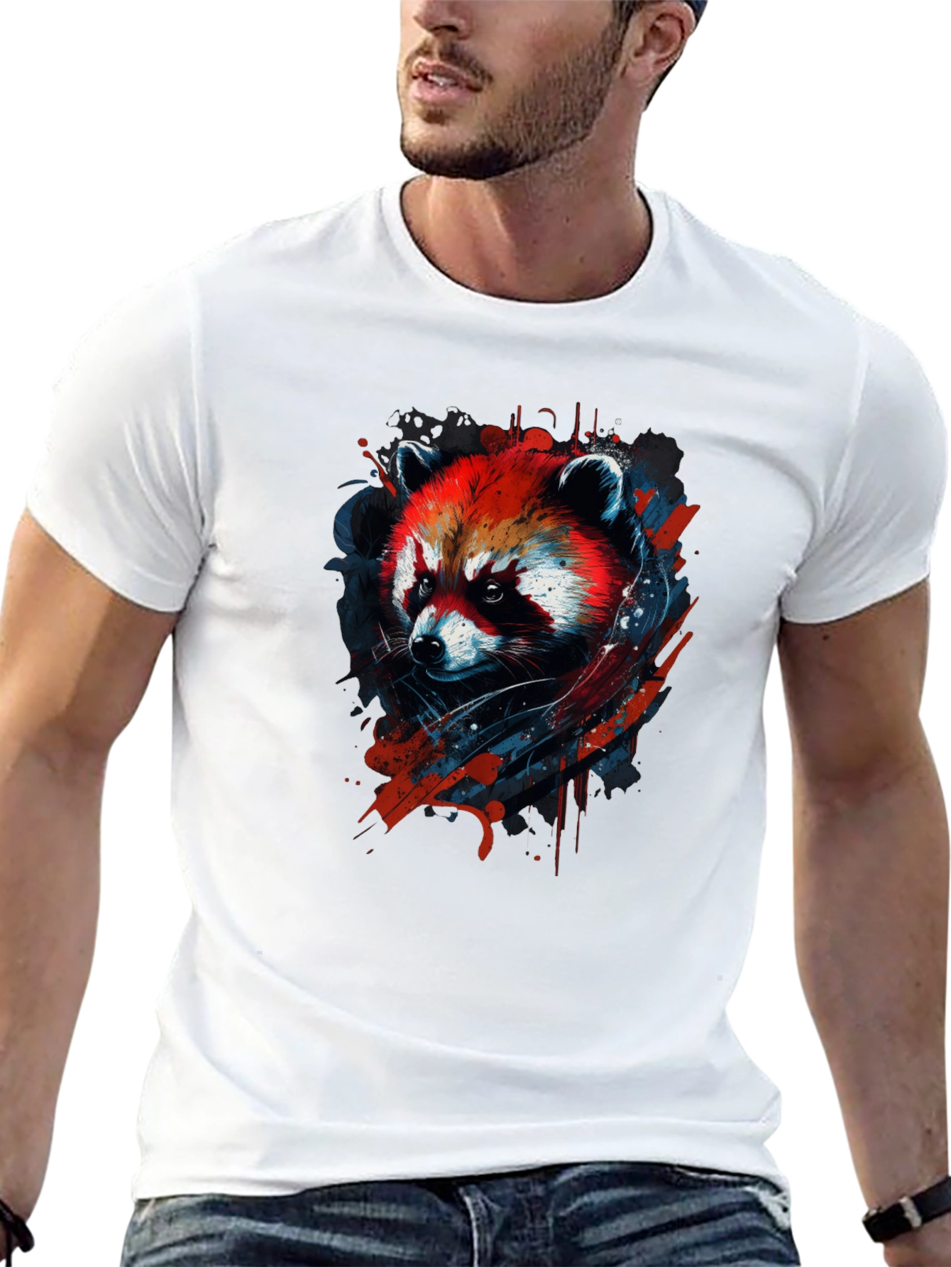 Red Panda Graphic Tee - Cool Animal Design