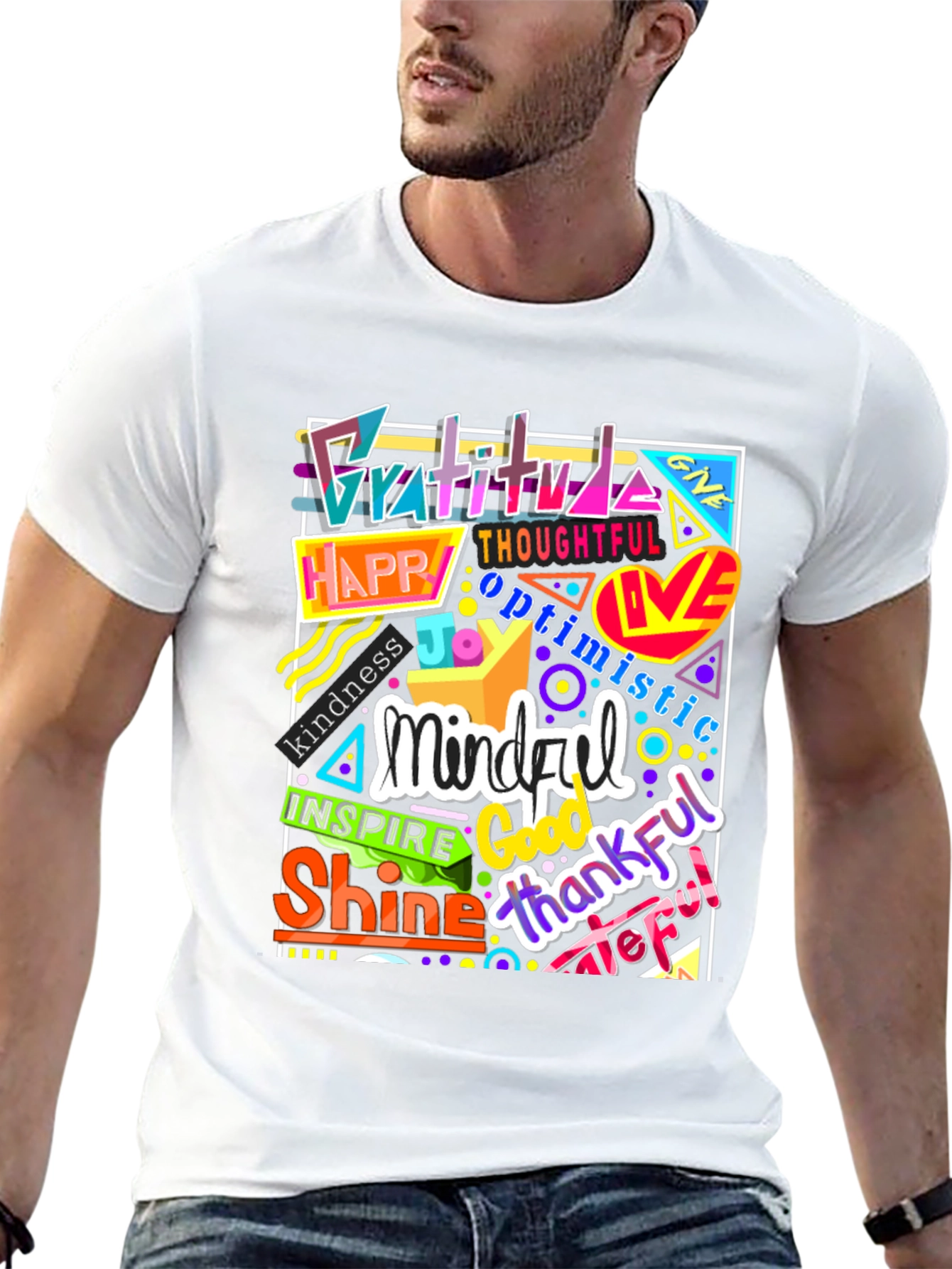 Inspirational Word Art Graphic T-Shirt