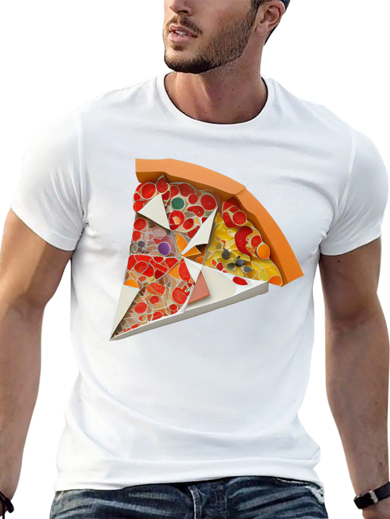 Pizza Slice Graphic Tee - Unique Foodie Fashion