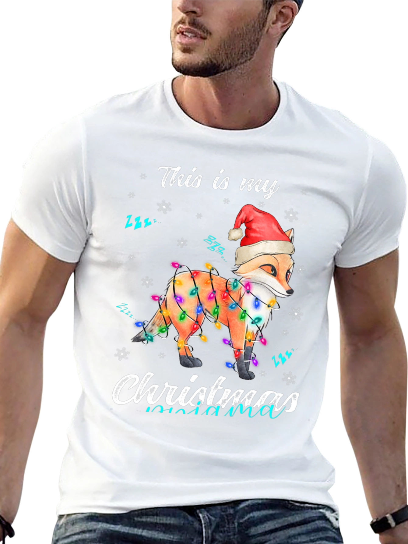 Festive Fox Christmas T-Shirt: Holiday Mama Bear Tee