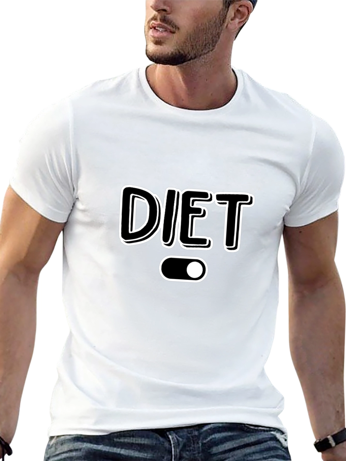 Diet Mode On Black T-Shirt