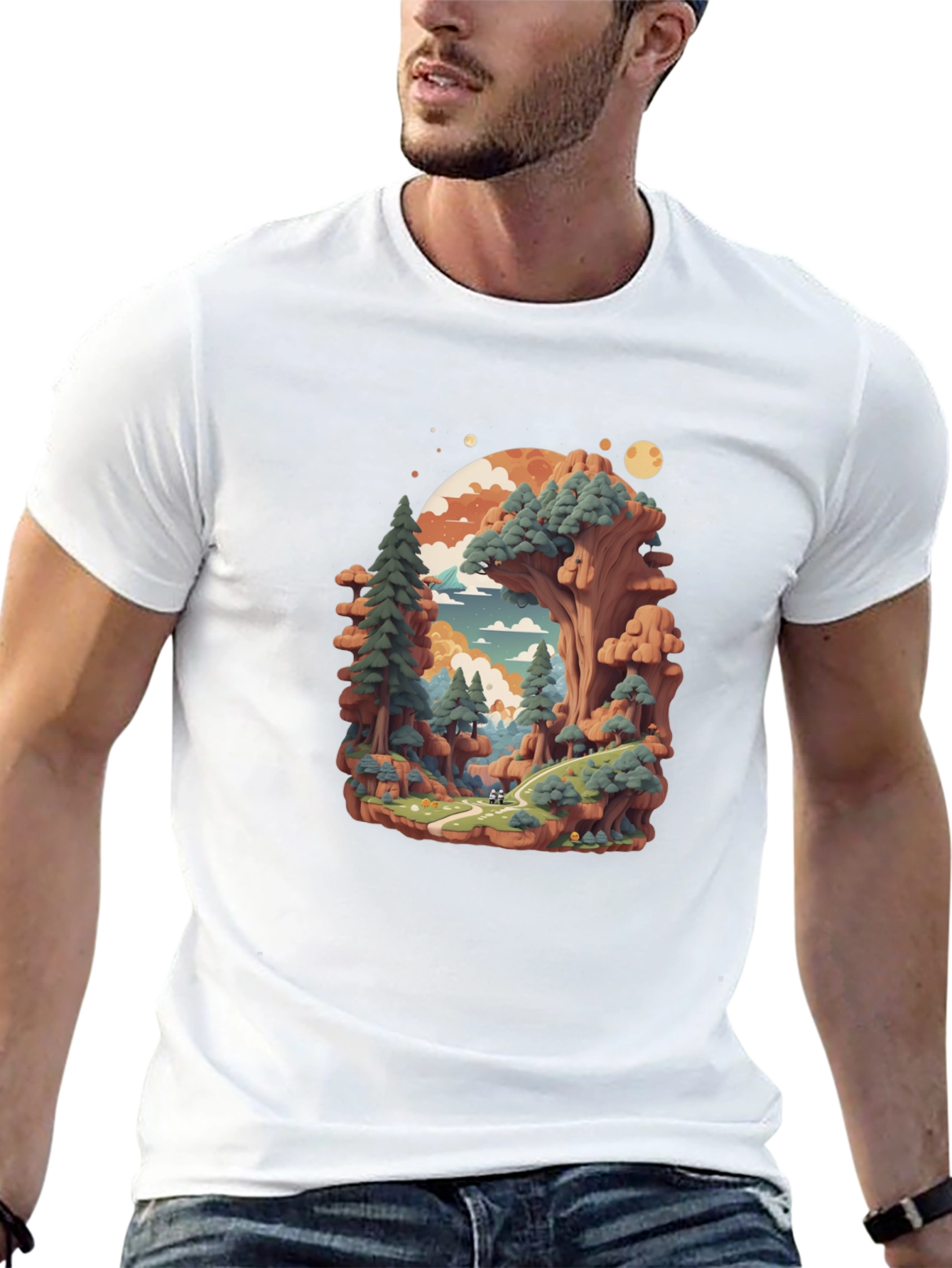 Nature Landscape Graphic Tee