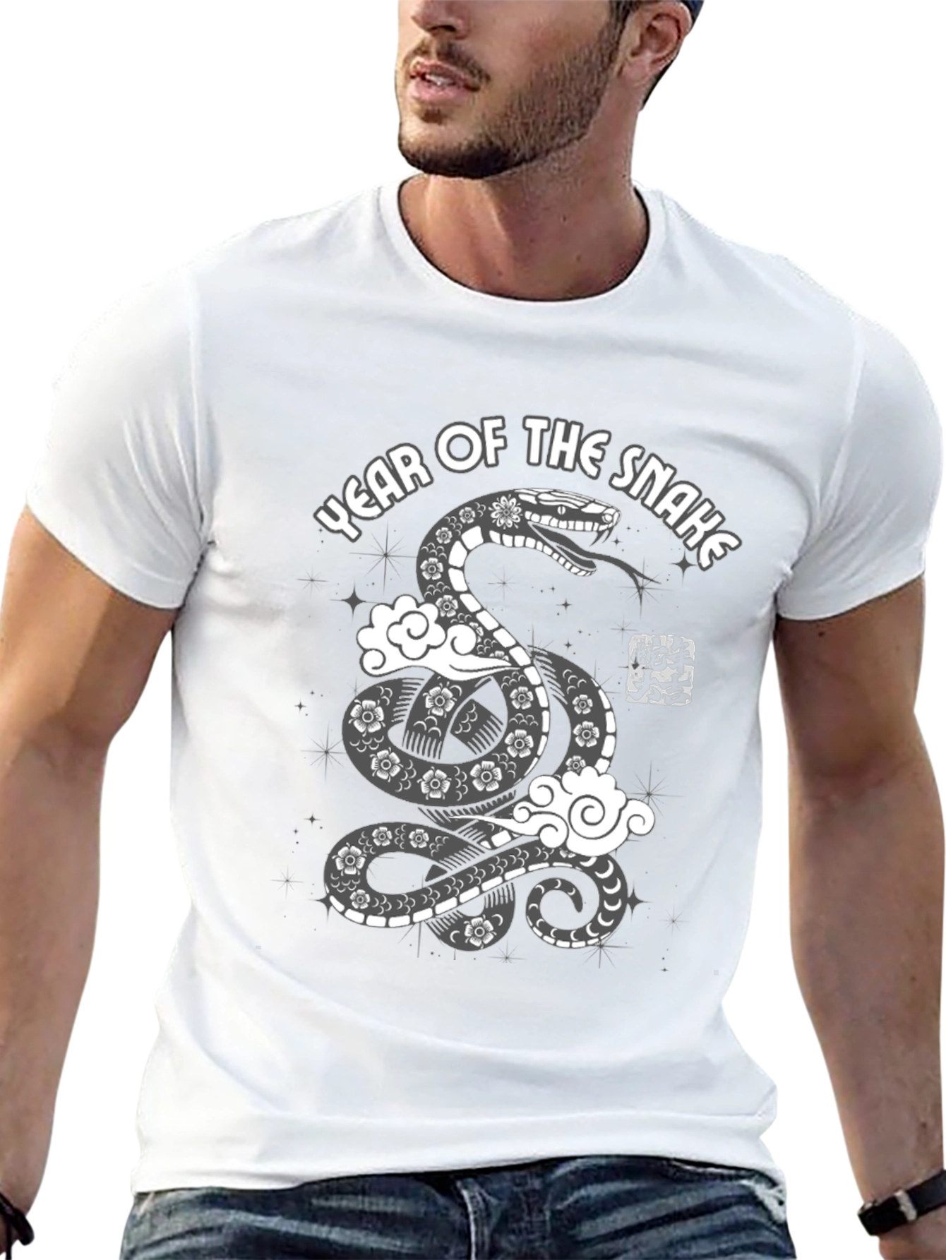 Year of the Snake Graphic Tee - Black