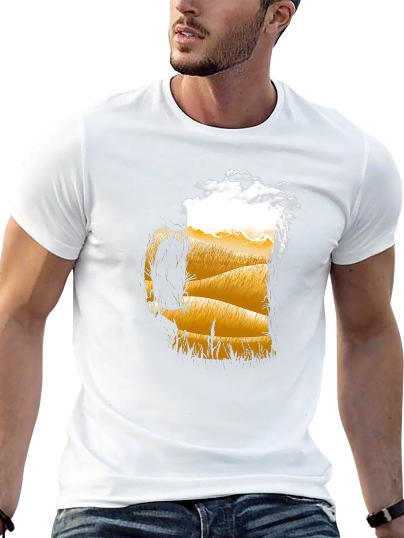 Beer Landscape Graphic Tee