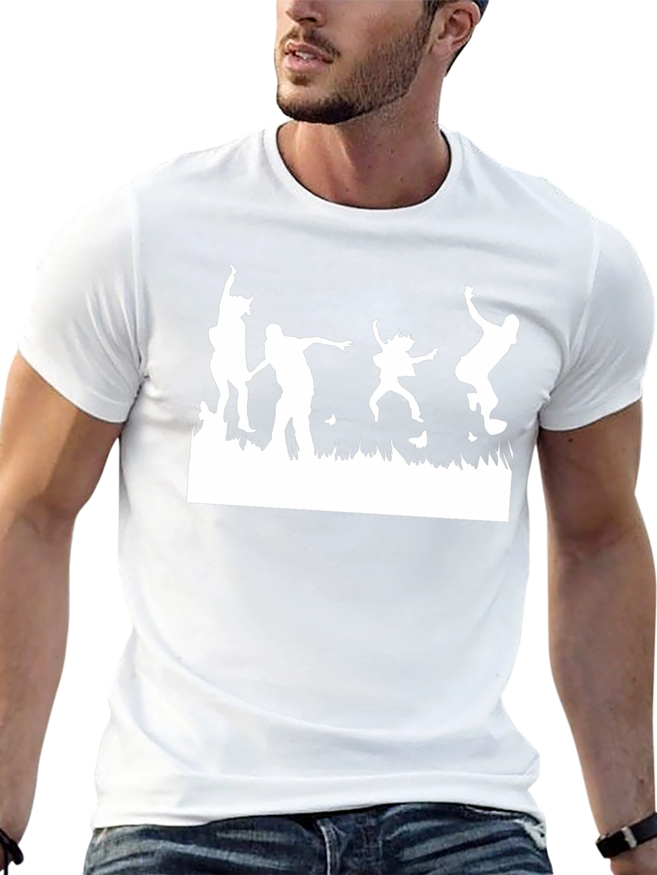 Silhouette Party Black T-Shirt
