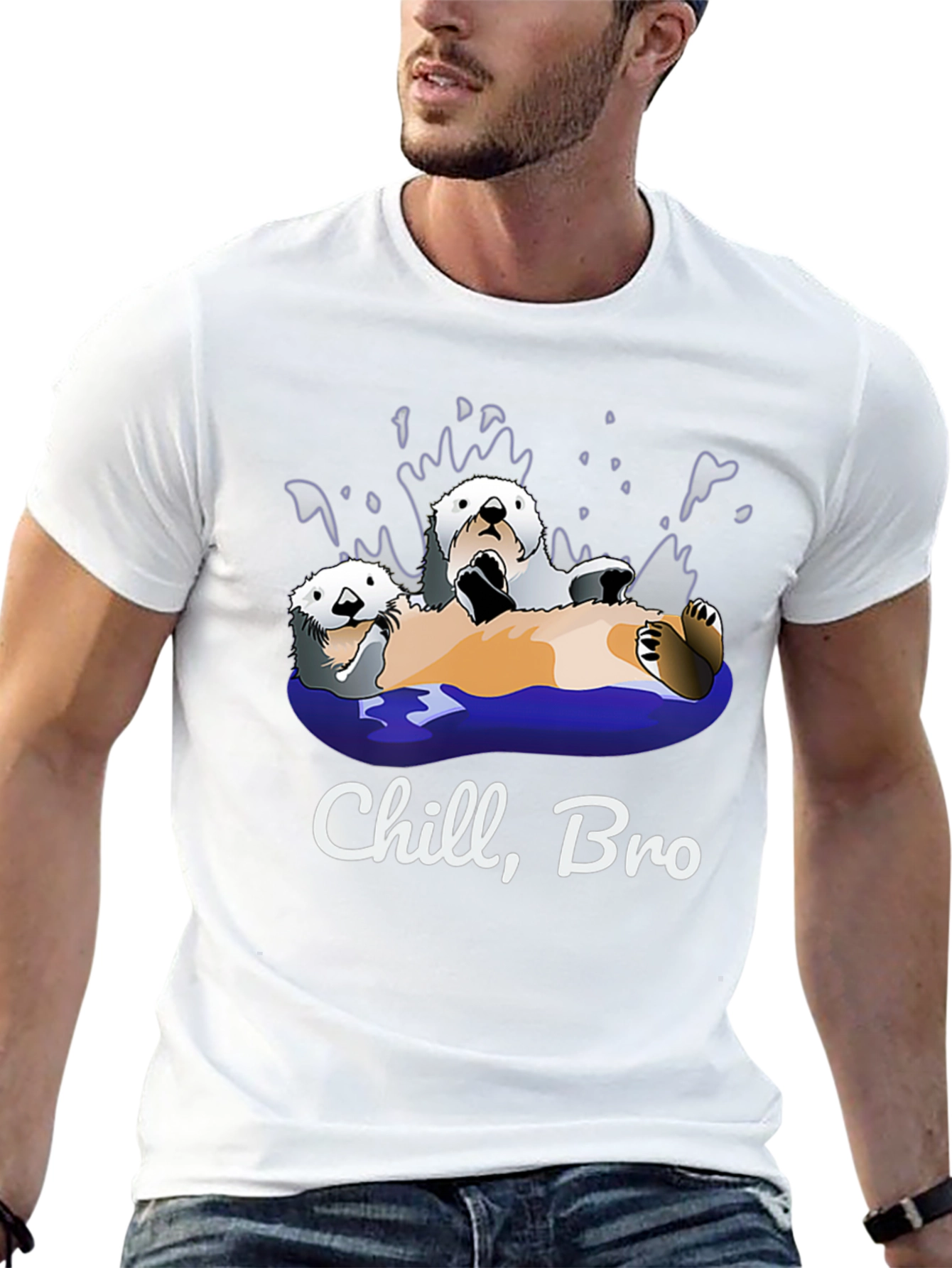 Chill Bro Otters Graphic T-Shirt