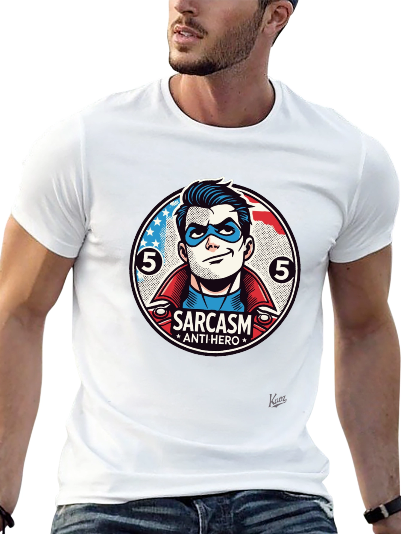 Sarcasm Anti-Hero Graphic T-Shirt