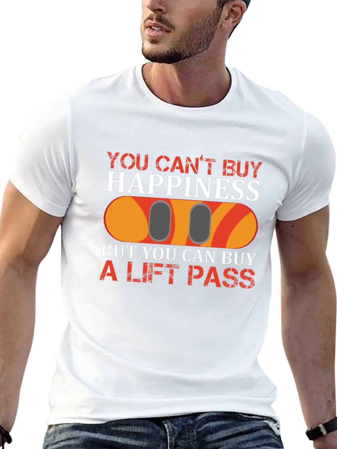 Ski Lift Pass T-Shirt: Buy Happiness!