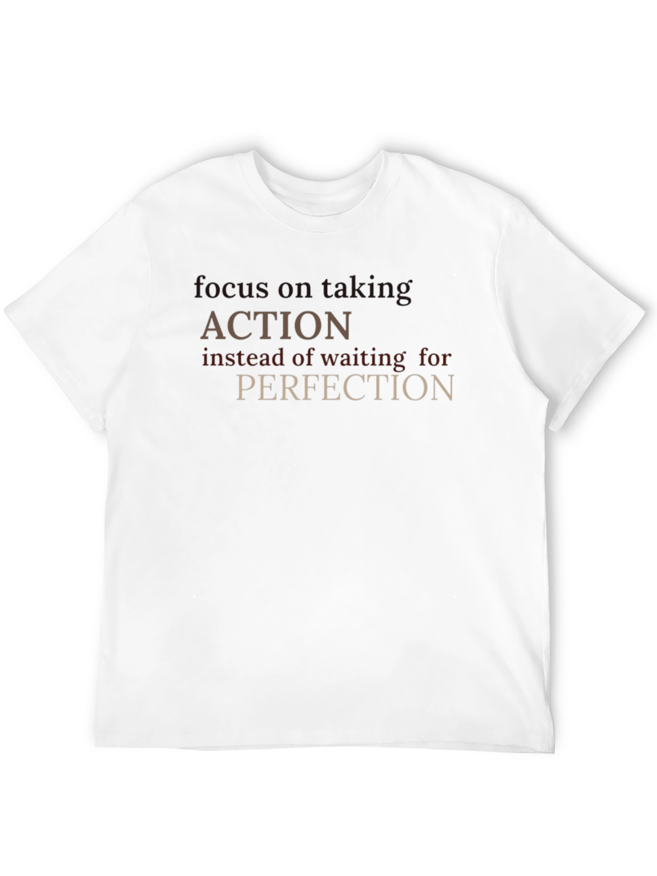 Action Over Perfection Graphic T-Shirt