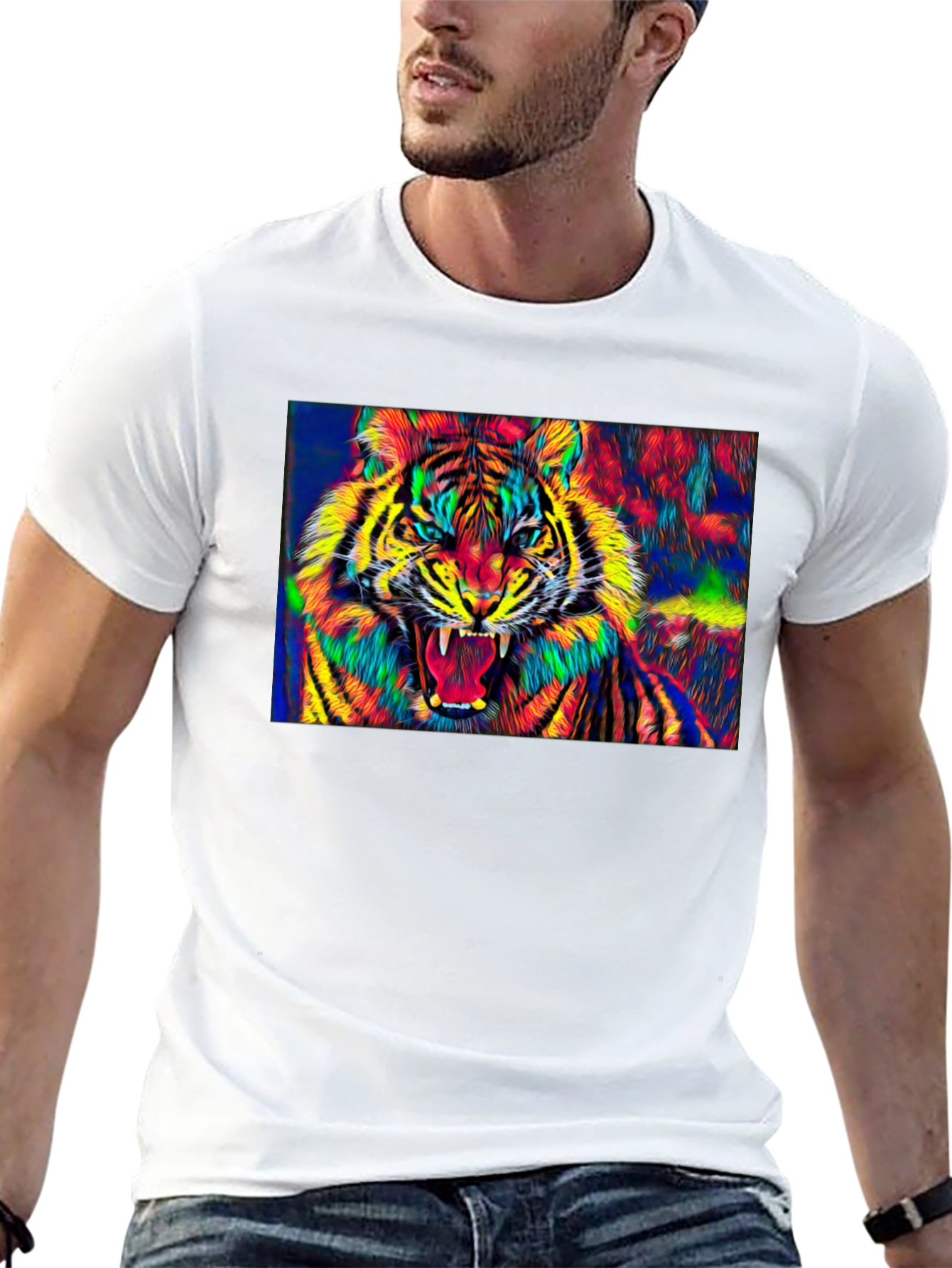 Vibrant Tiger Graphic Tee - Bold Style