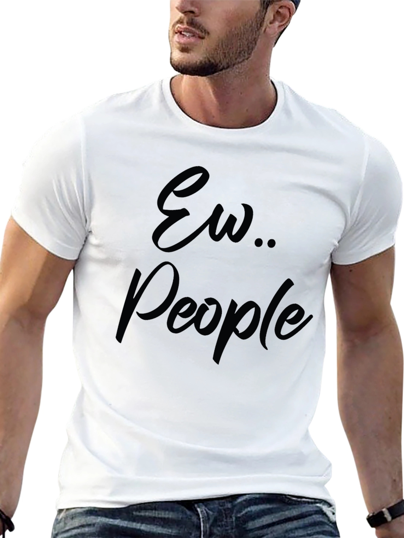 Ew People Graphic T-Shirt - Black