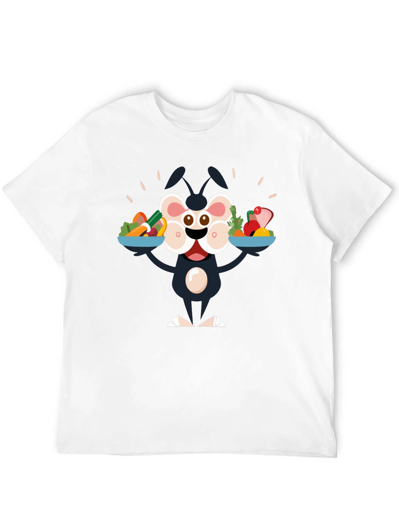 Cartoon Character Vegan Graphic Tee