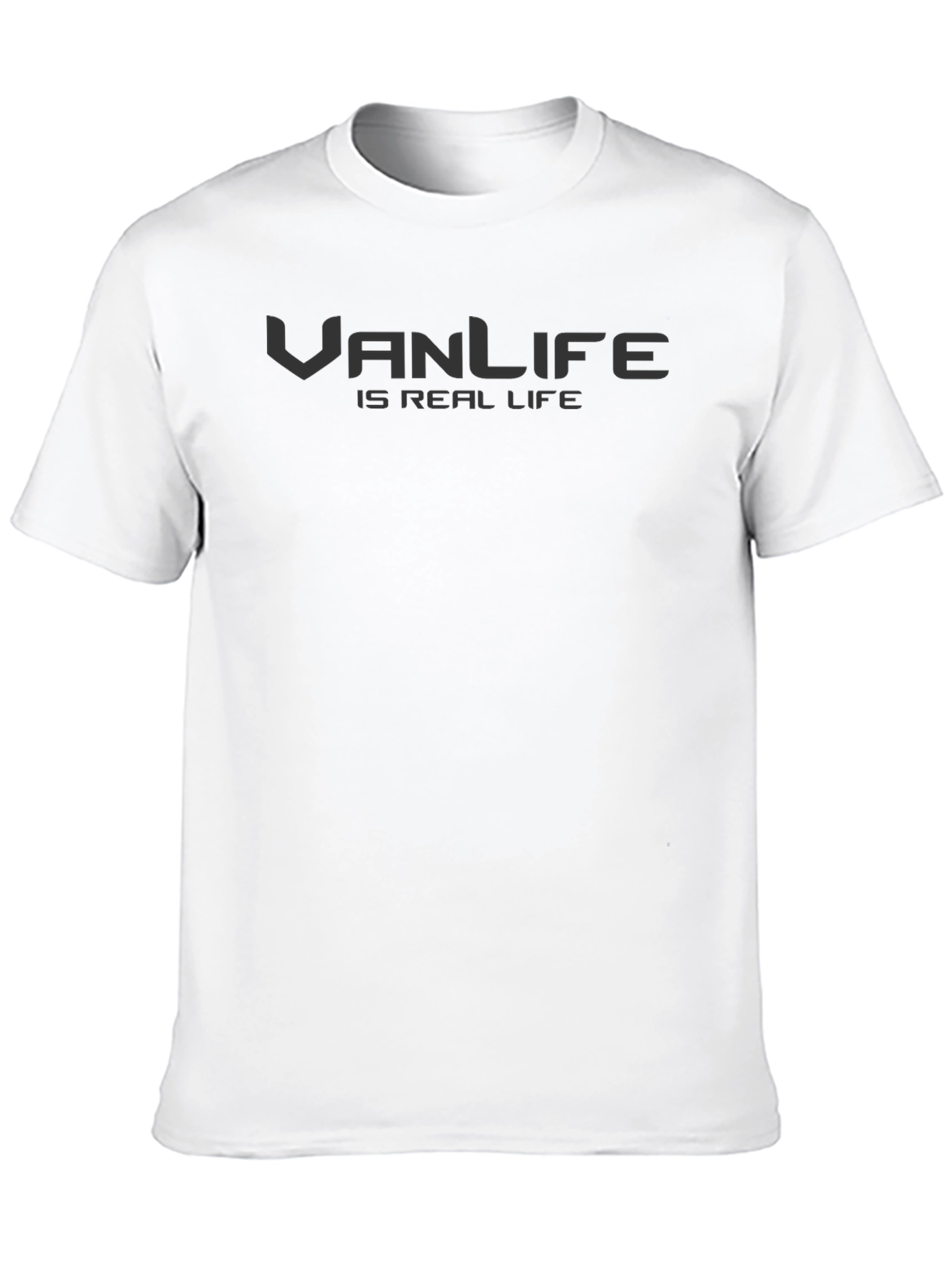 Vanlife Is Real Life Black T-Shirt