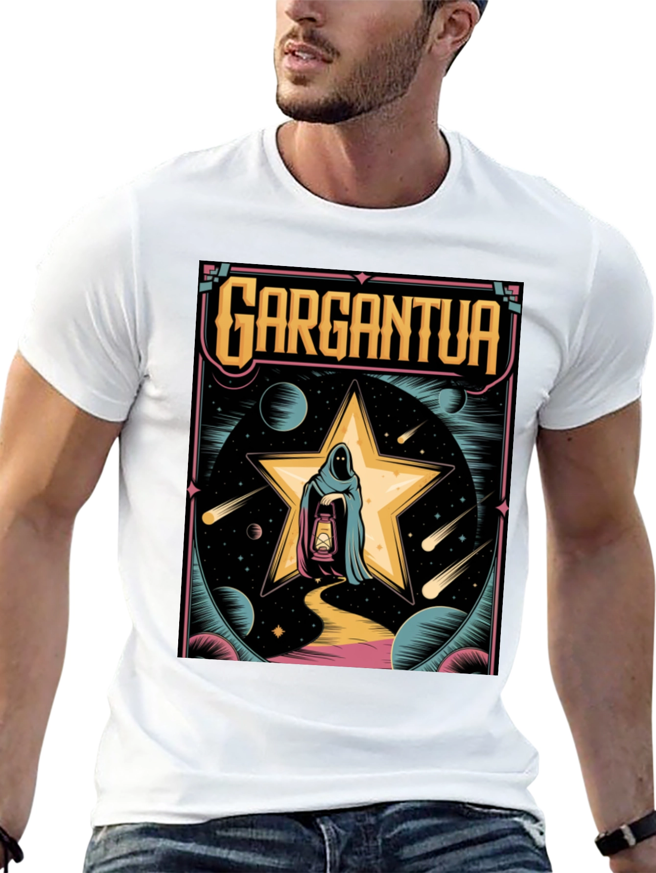 Gargantua Graphic T-Shirt - Retro Space Design