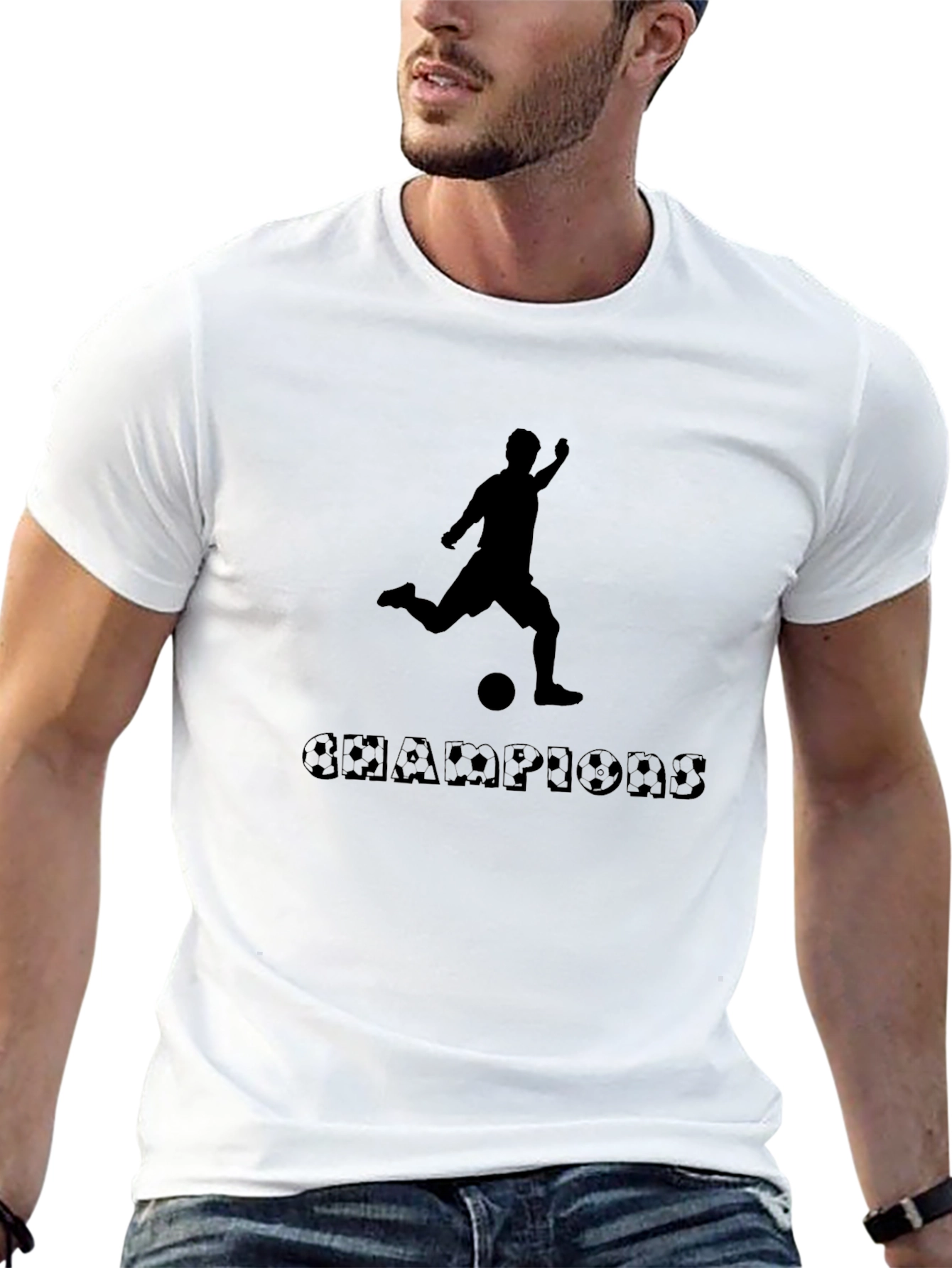 Champions Soccer T-Shirt - Black