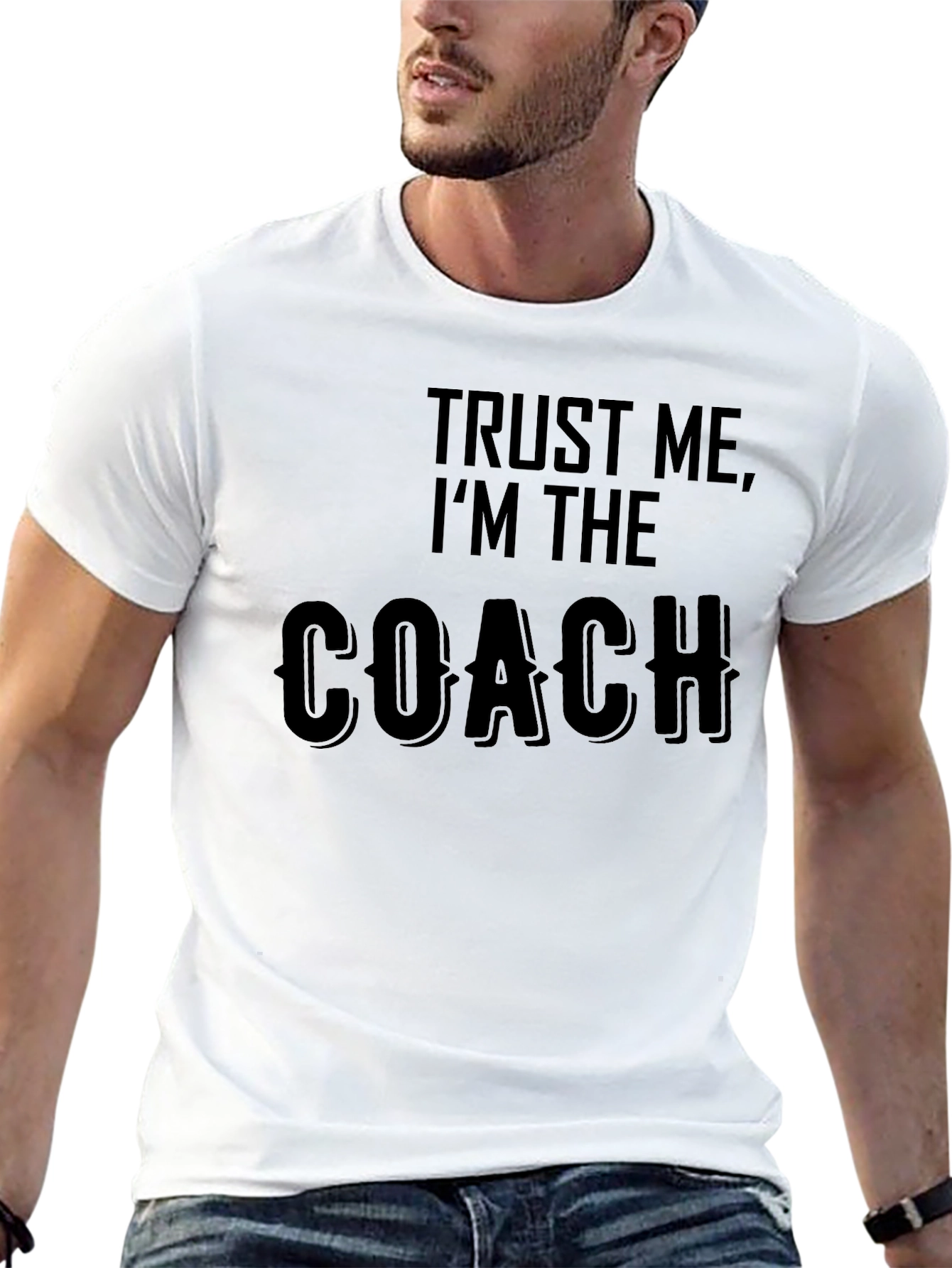 Trust Me Im the Coach Black T-Shirt