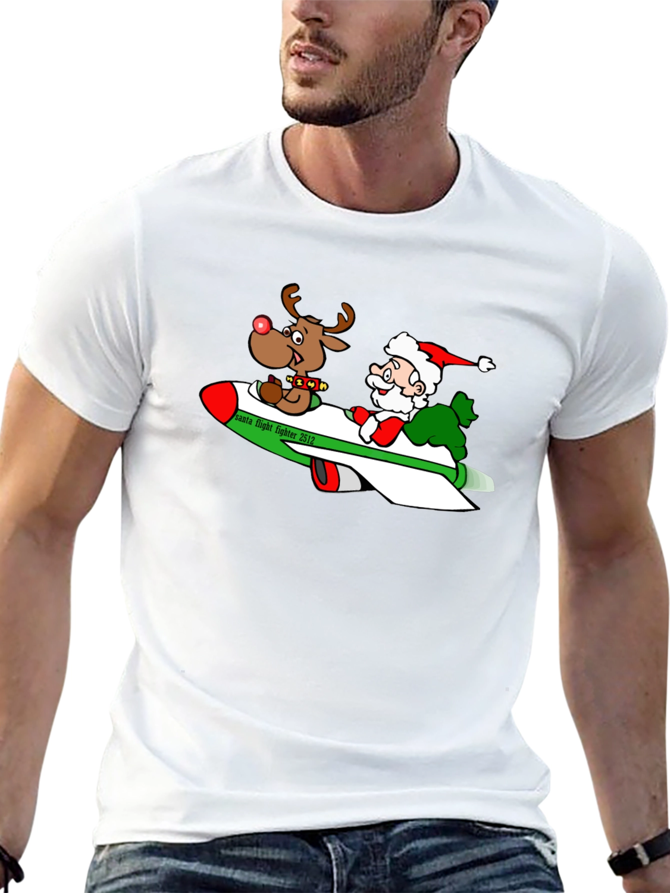 Festive Santas Flight T-Shirt