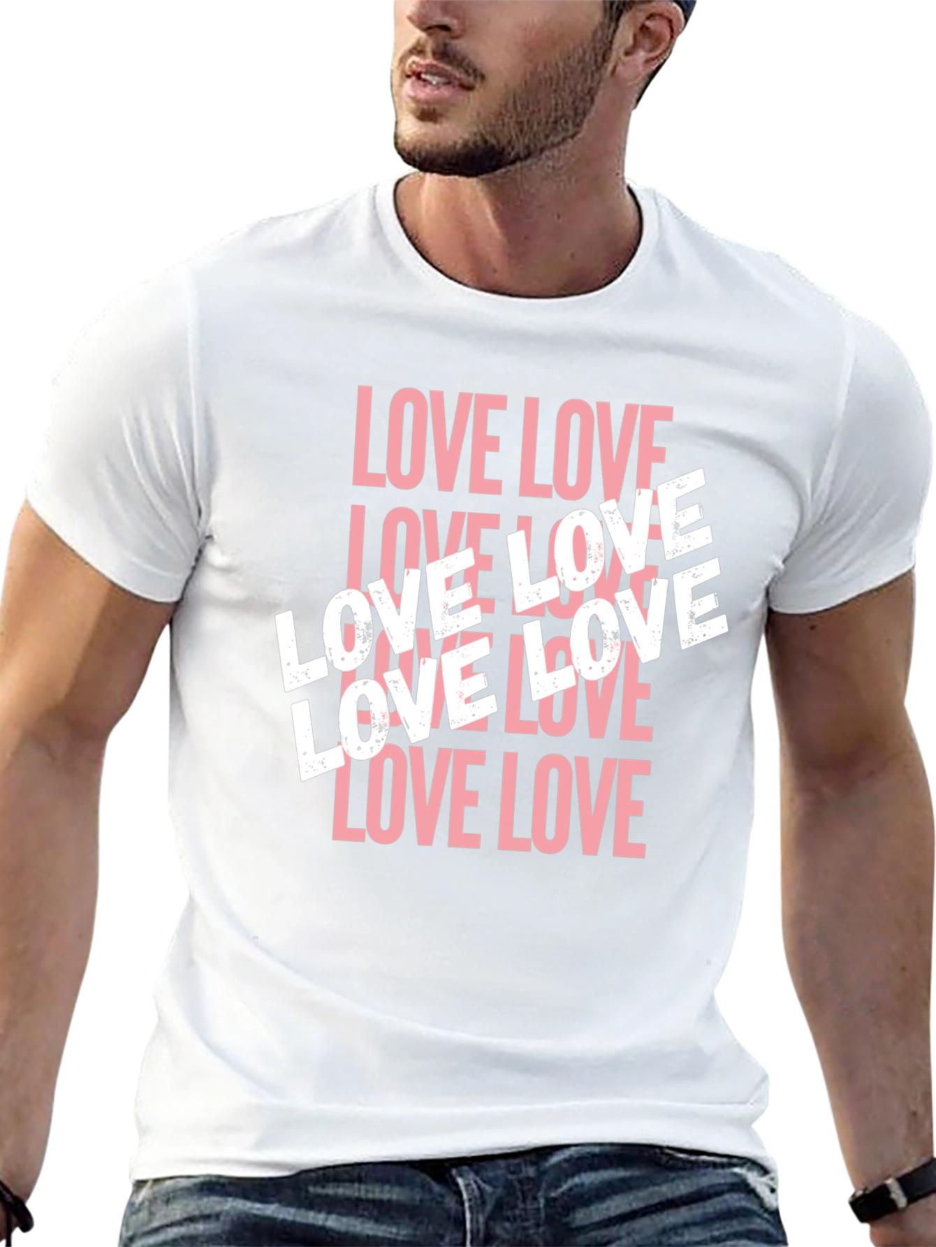 Love Graphic Tee - Stylish Black T-Shirt