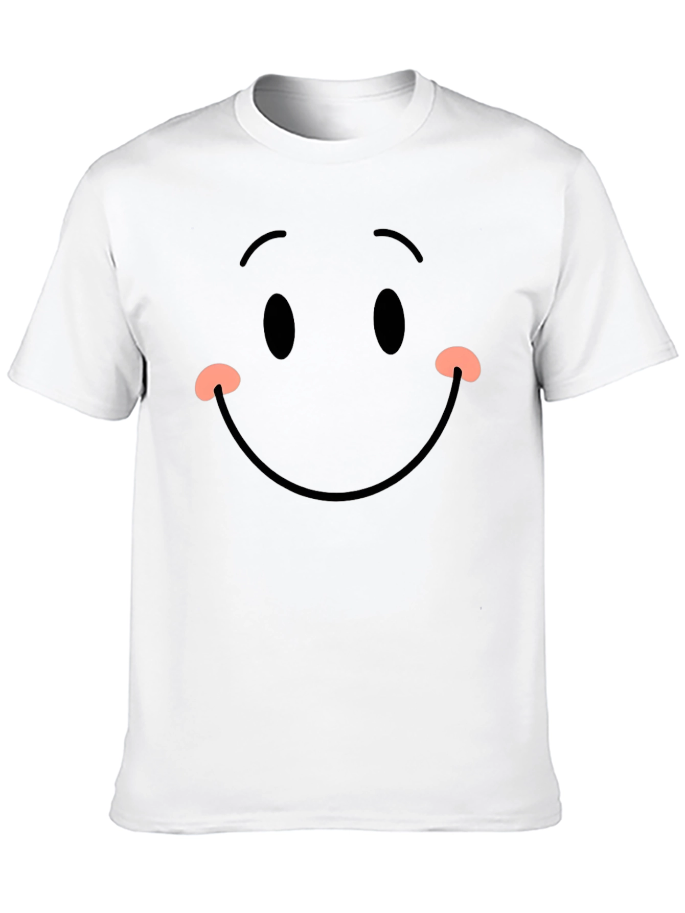 Smiley Face Black T-Shirt - Happy Graphic Tee
