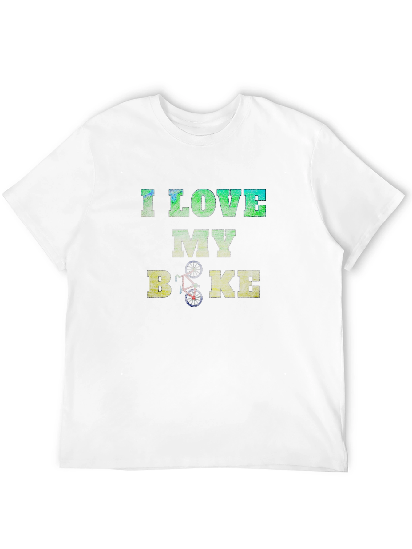 I Love My Bike Mens Black Graphic Tee